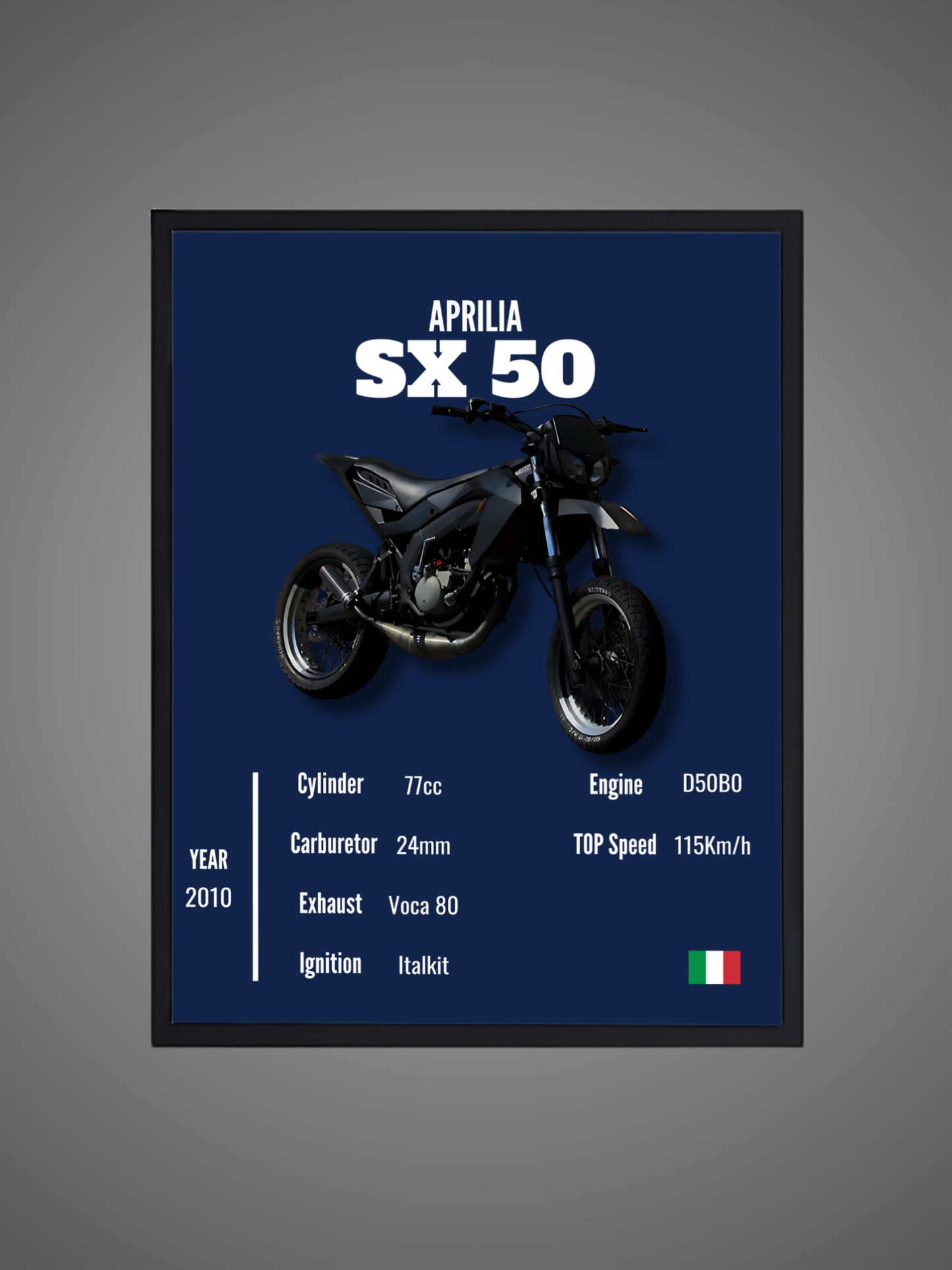 Aprilia SX 50 - Wall Poster