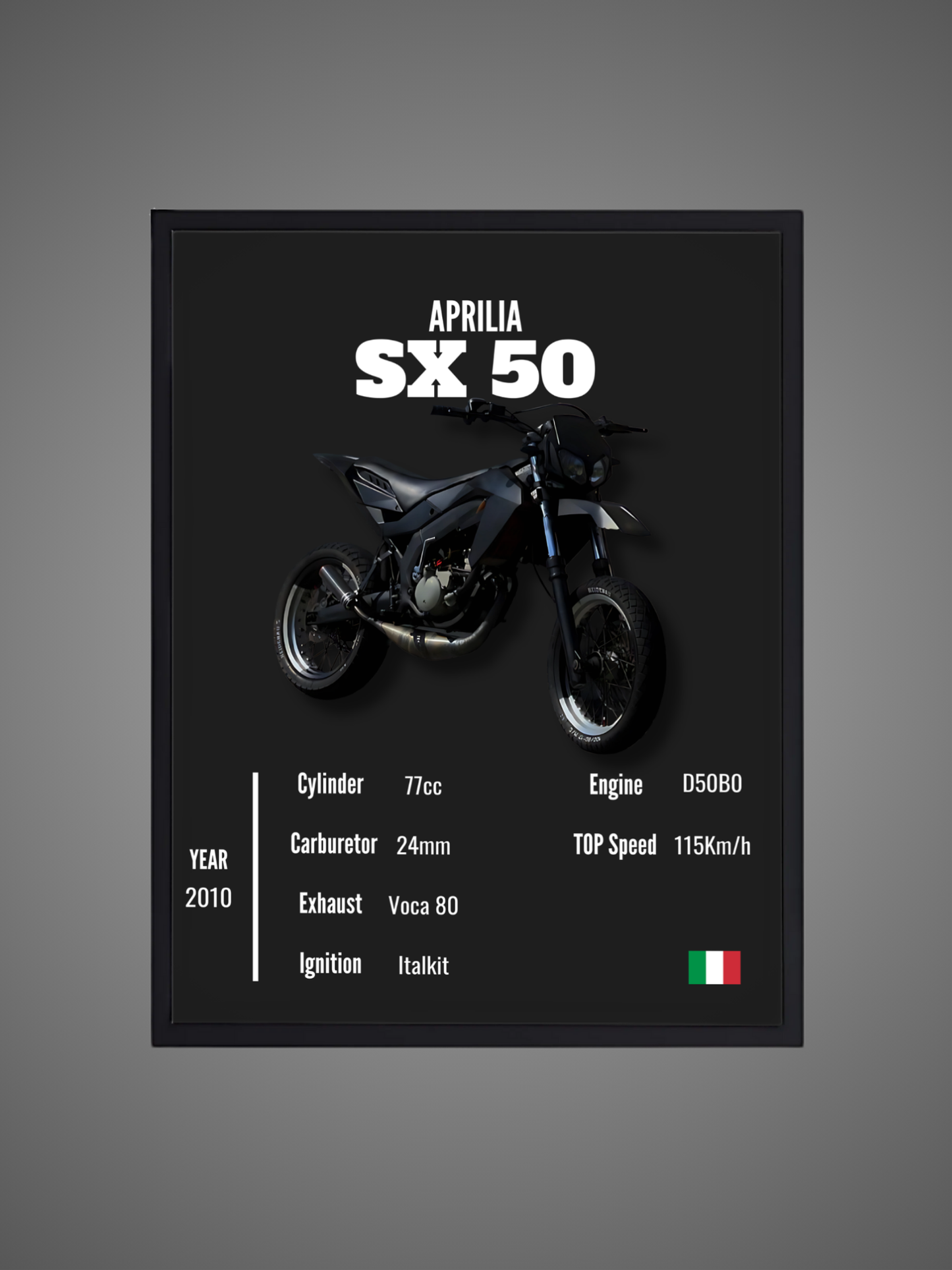 Aprilia SX 50 - Wall Poster