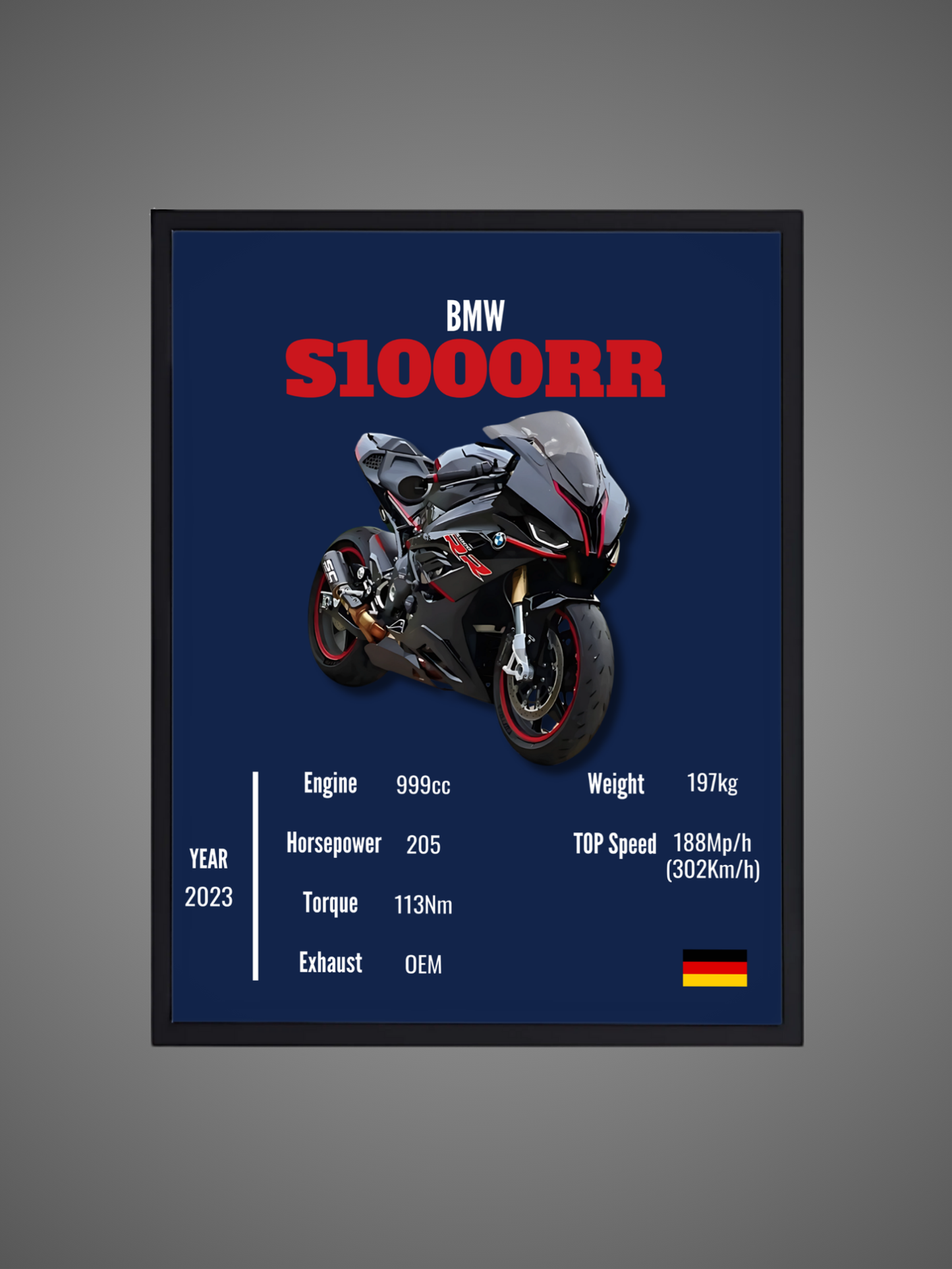 BMW S1000RR - Wall Poster