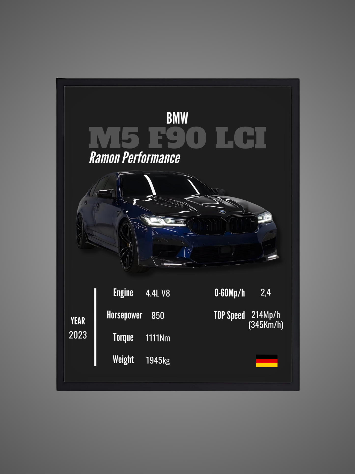 BMW M5 F90 LCI (Ramon Performance) - Wall poster