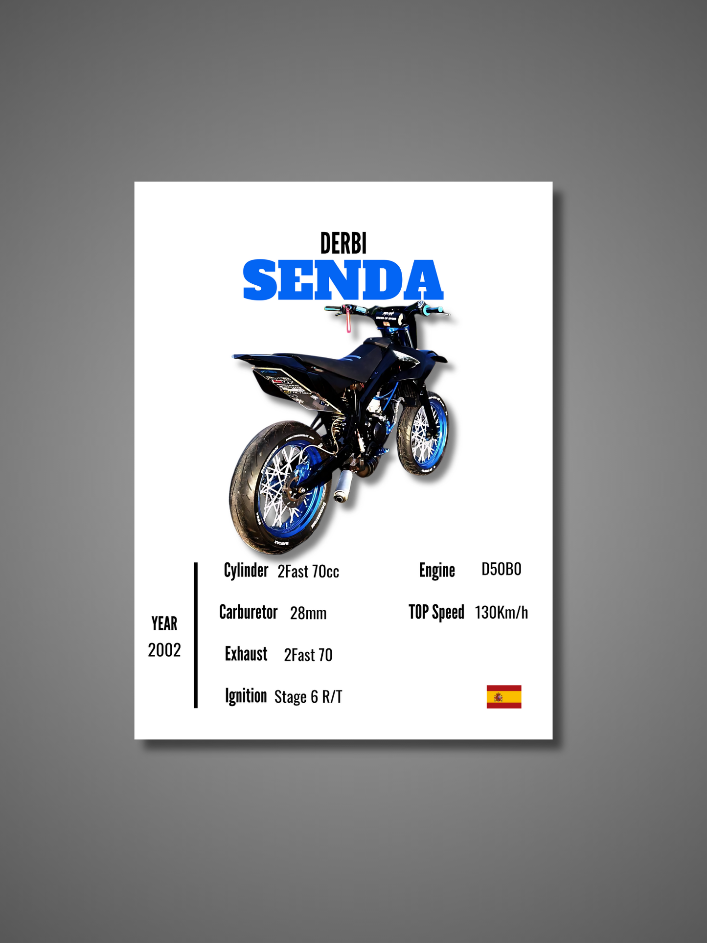 Derbi Senda - Wall Poster