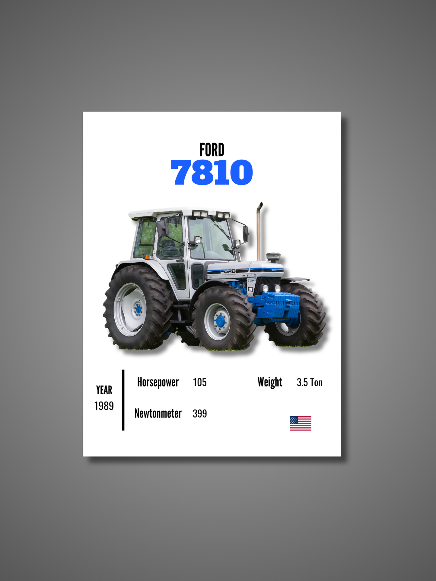Ford 7810 - Wall Poster