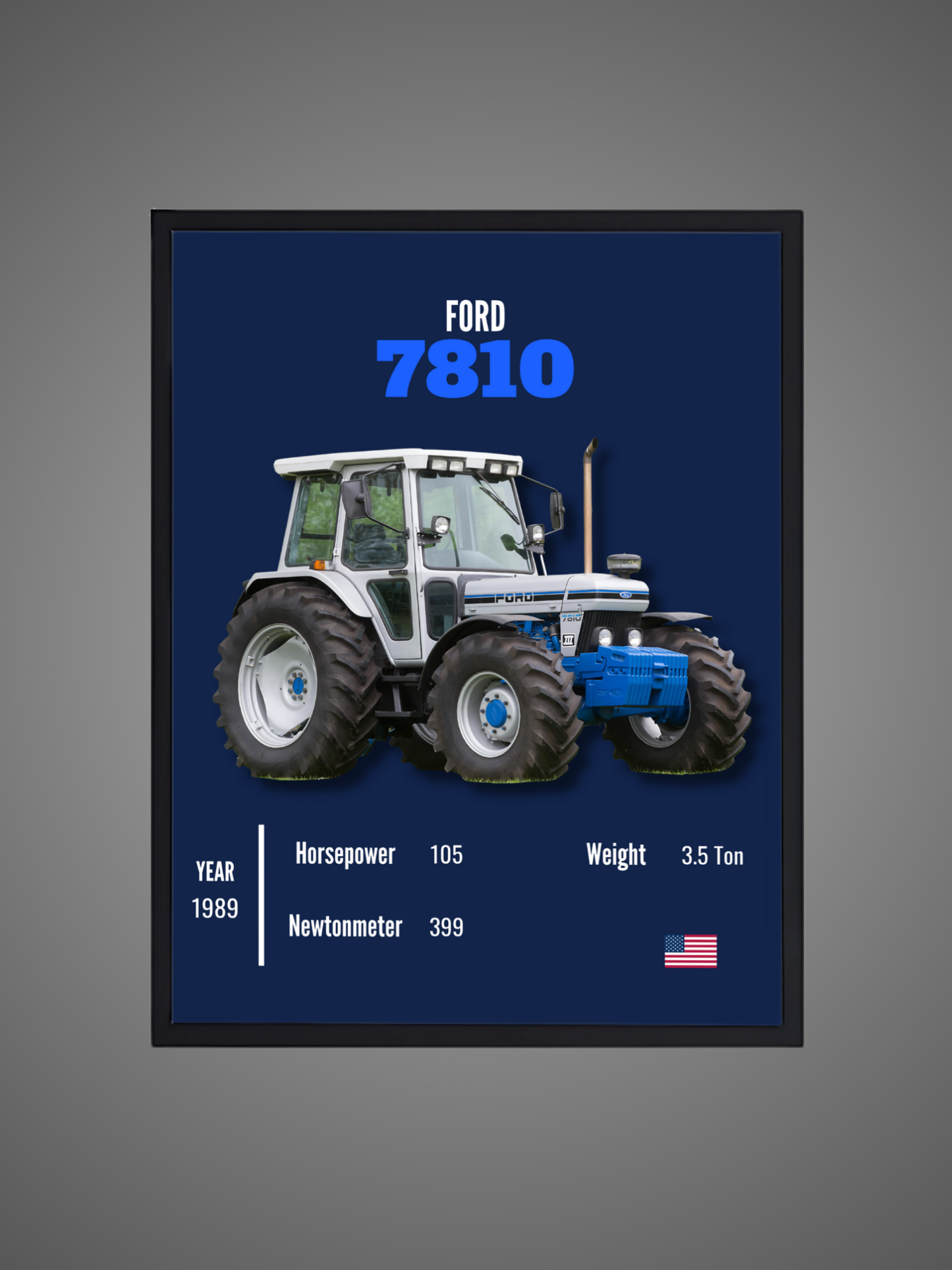 Ford 7810 - Wall Poster