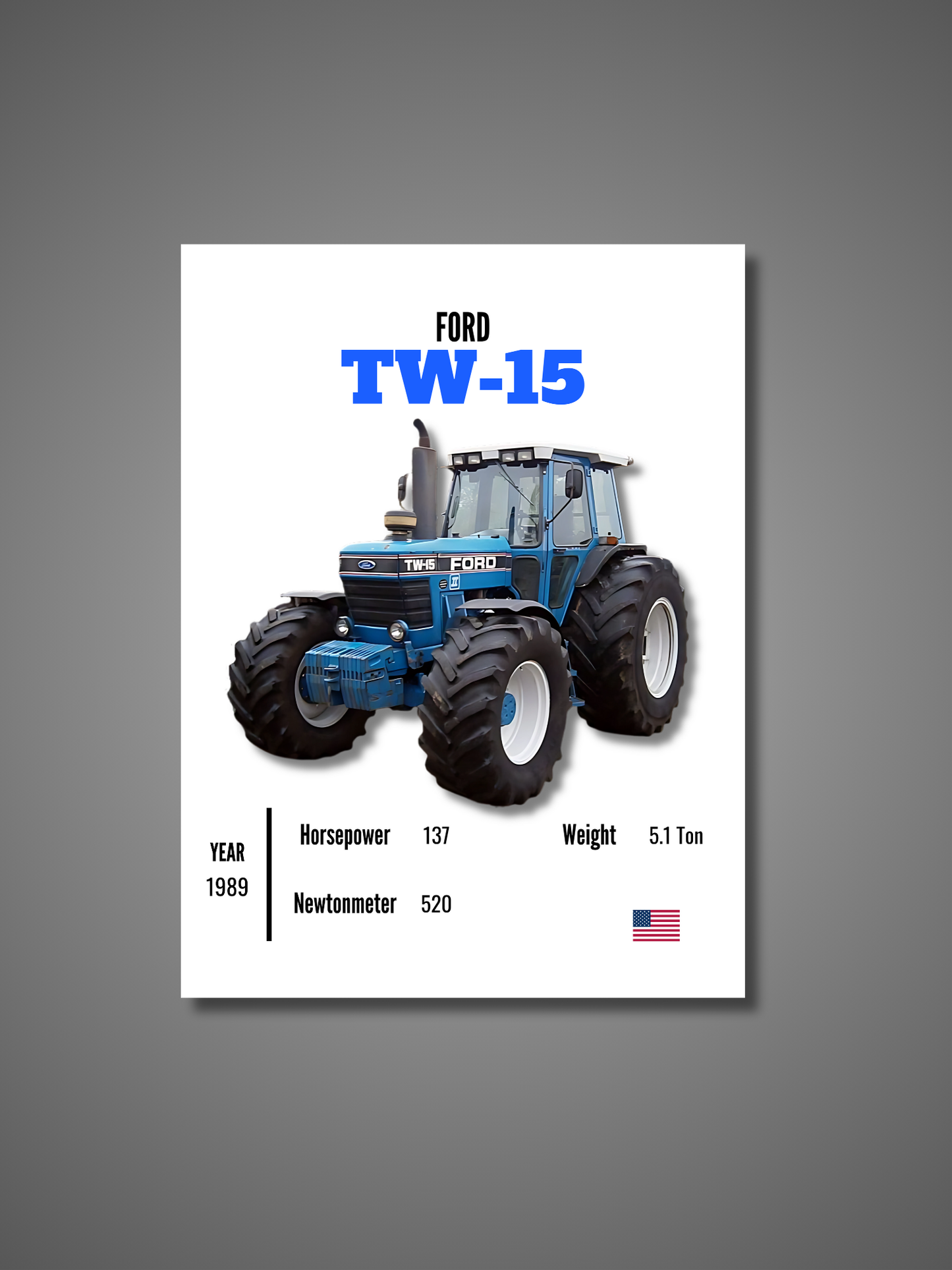 Ford TW-15 - Wall Poster
