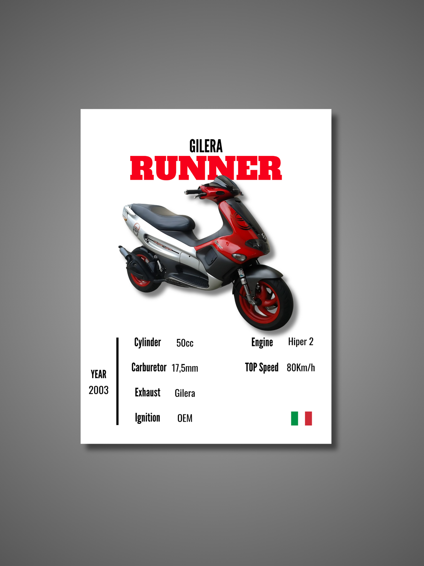 Gilera Runner - Wall Poster