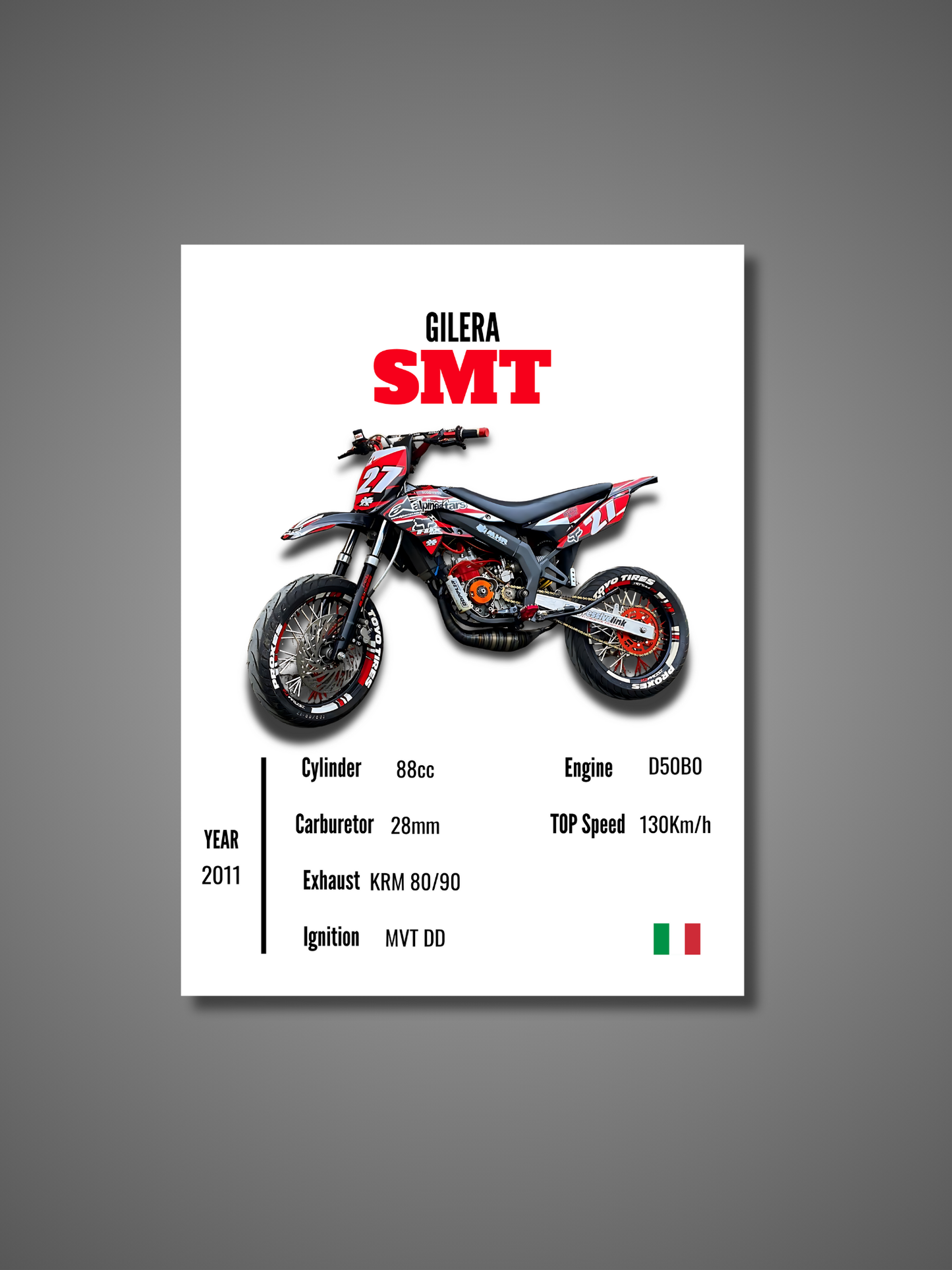 Gilera SMT - Wall Poster