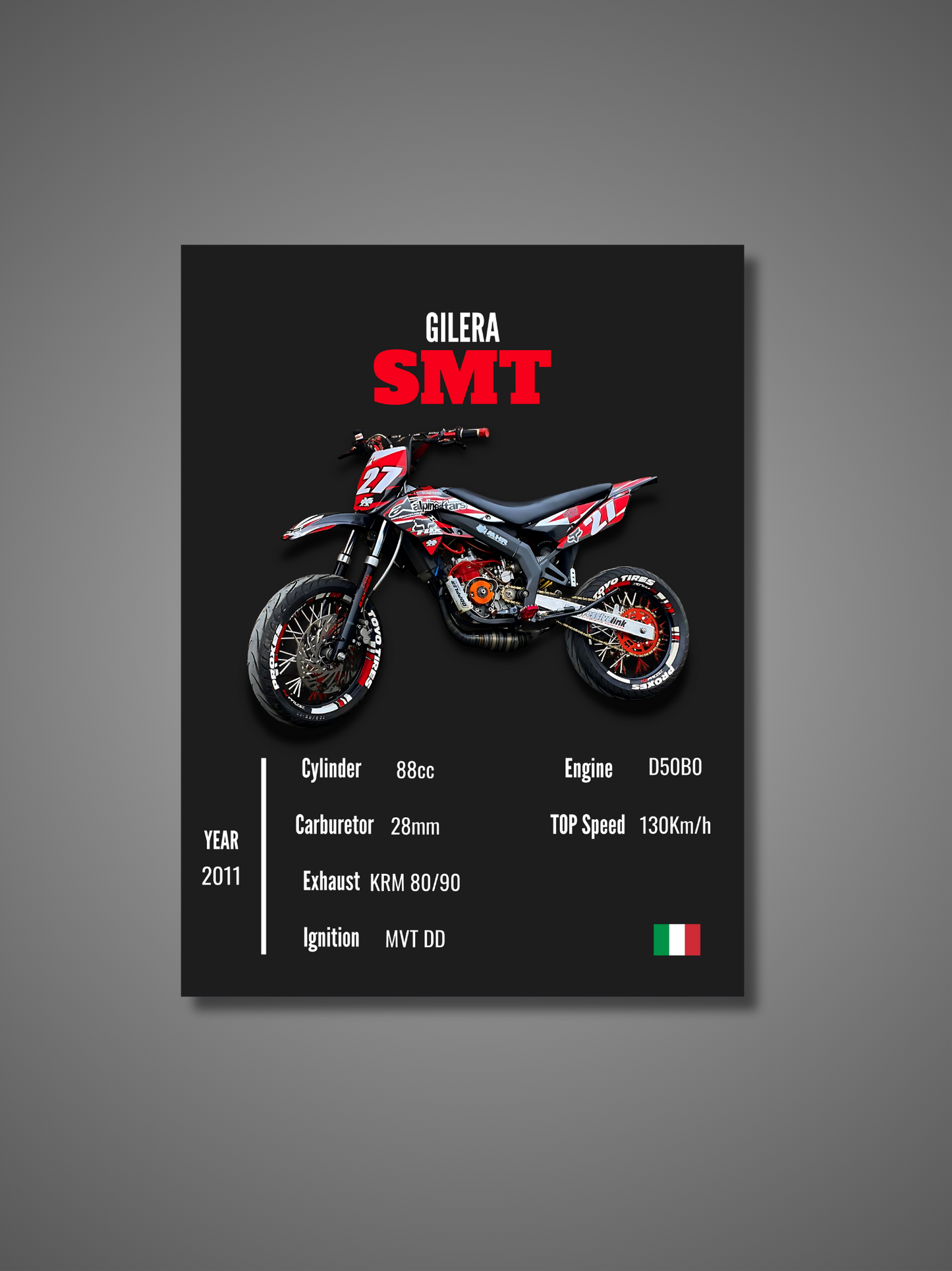 Gilera SMT - Wall Poster