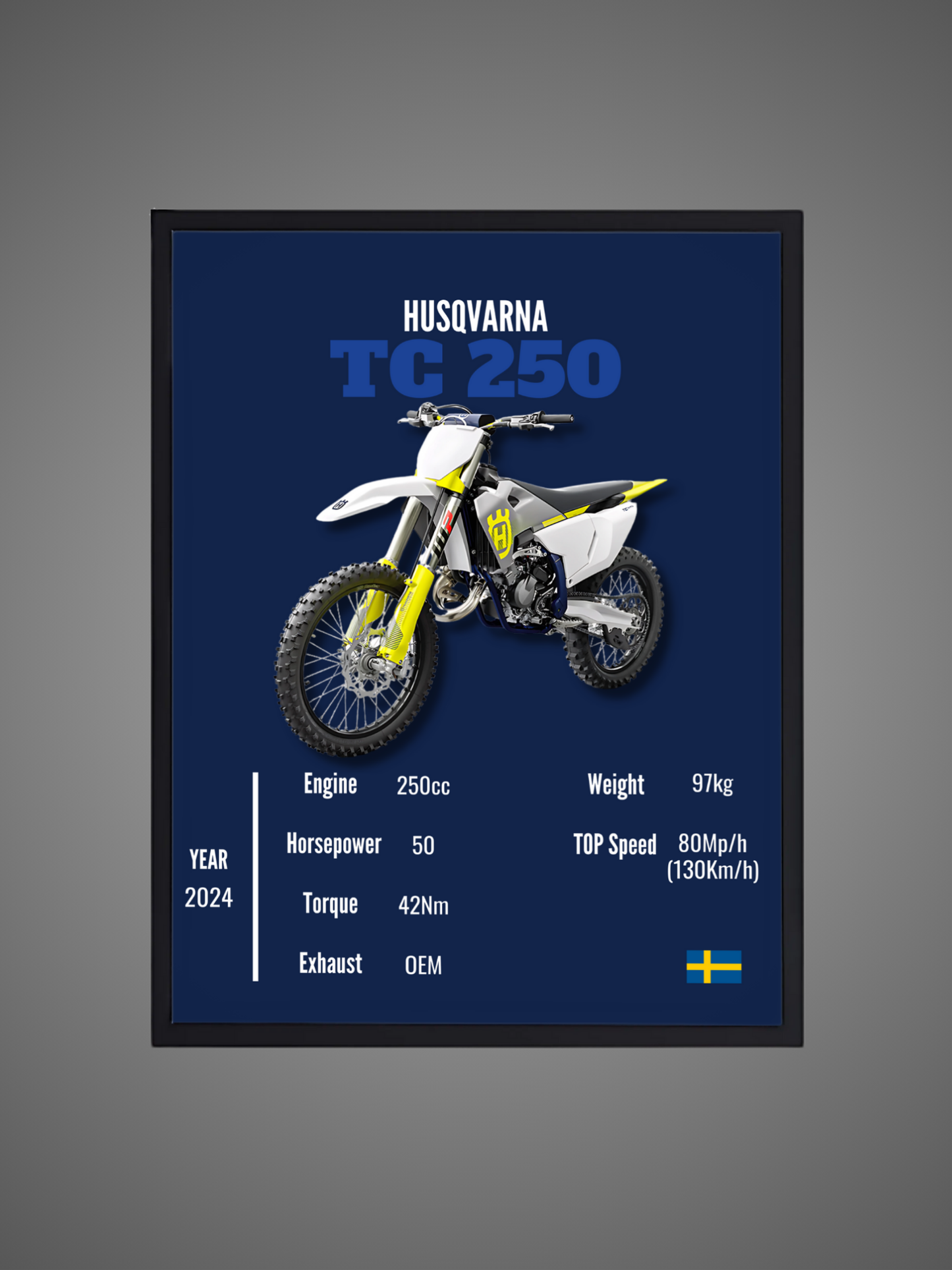 Husqvarna TC 250 - Wall Poster