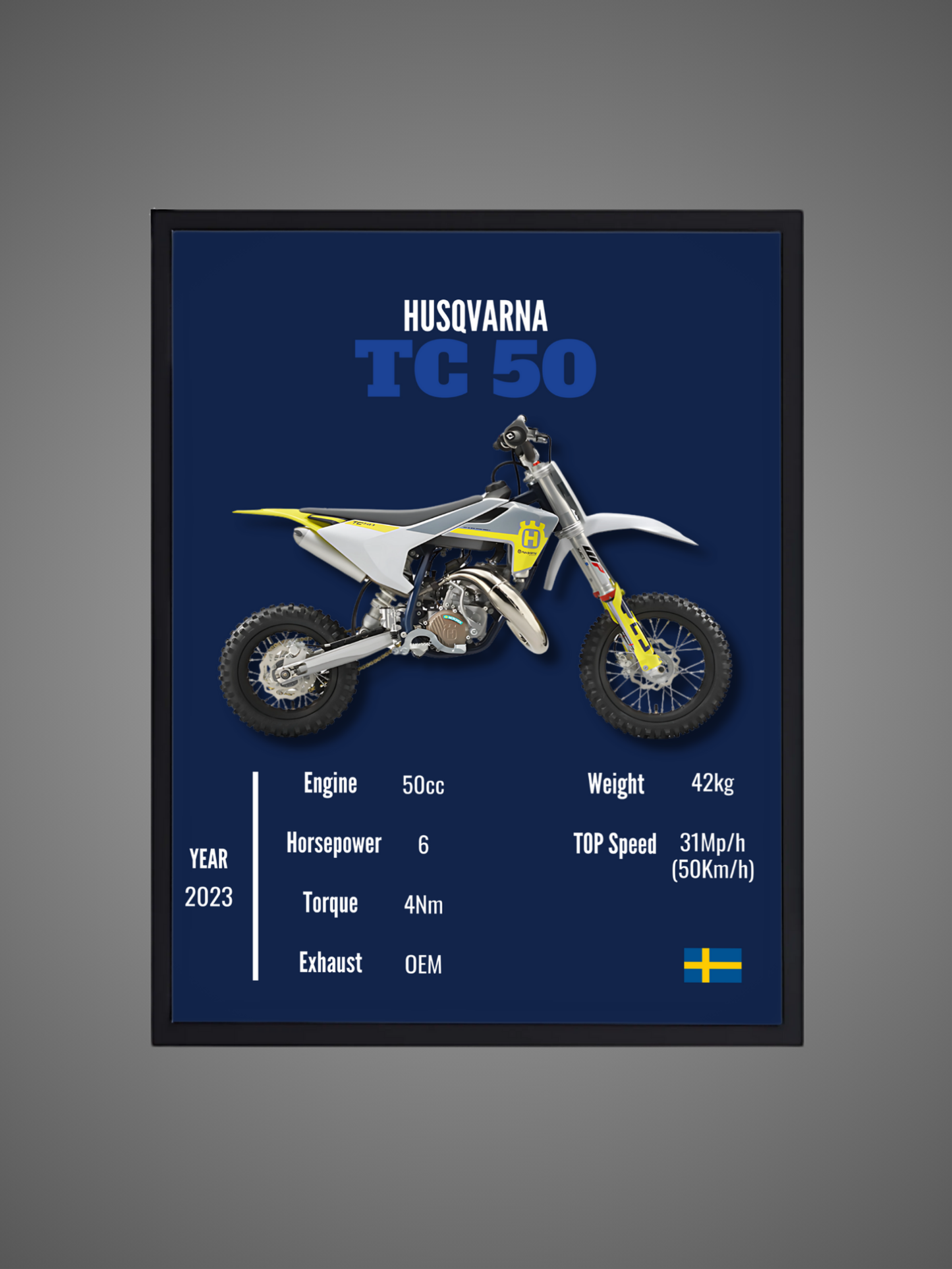 Husqvarna TC 50 - Wall Poster