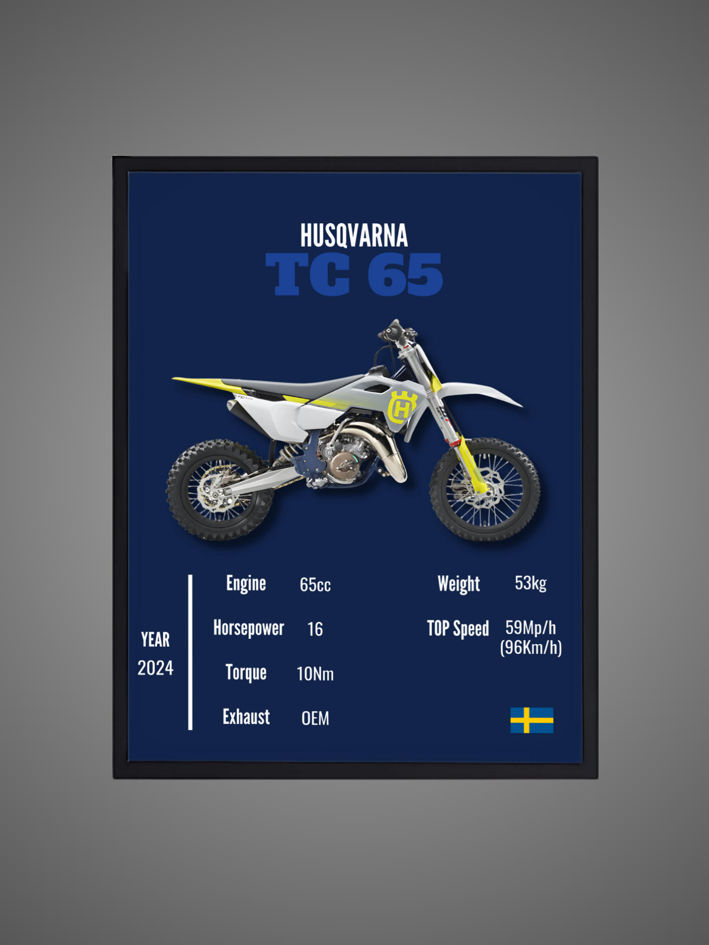 Husqvarna TC 65 - Wall Poster