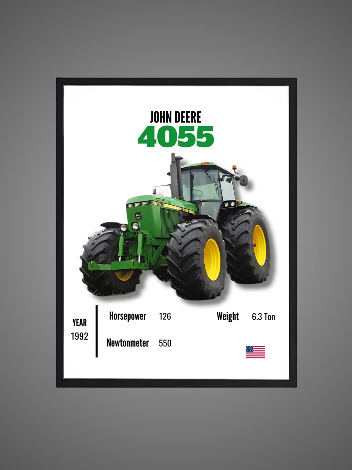 John Deere 4055 - Wall Poster