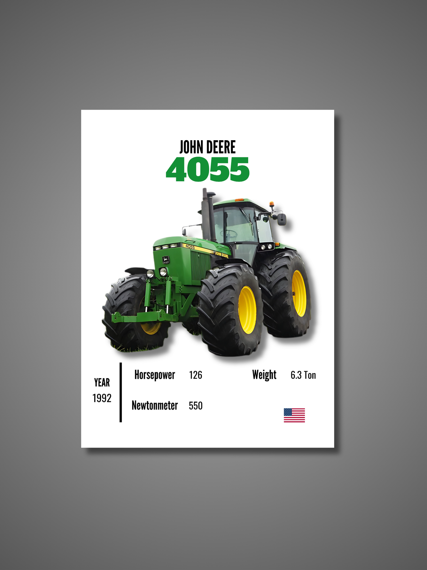 John Deere 4055 - Wall Poster