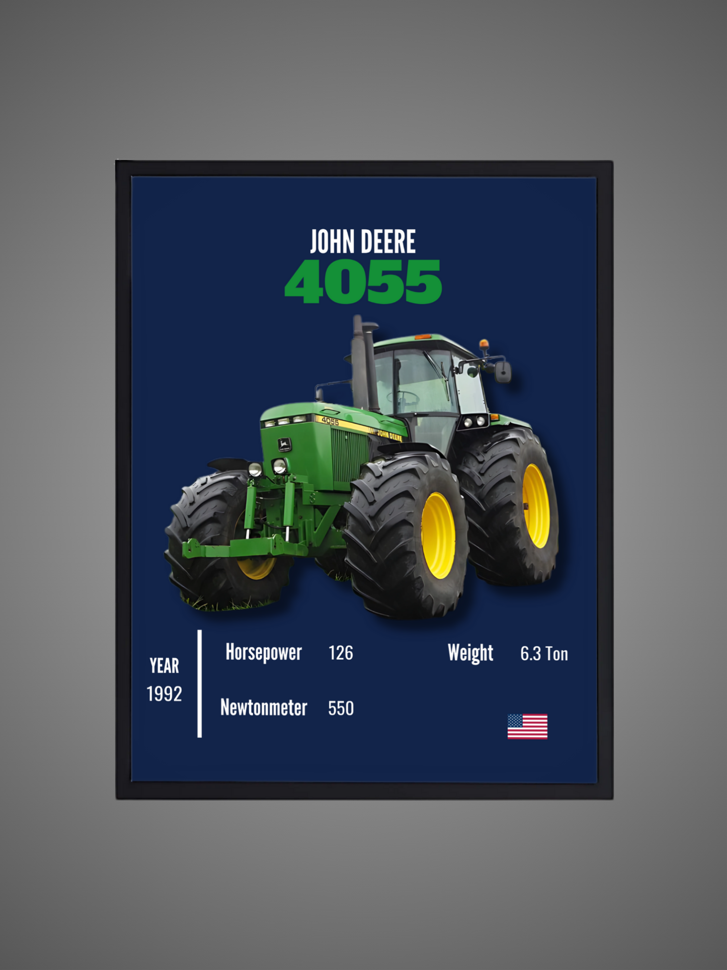 John Deere 4055 - Wall Poster