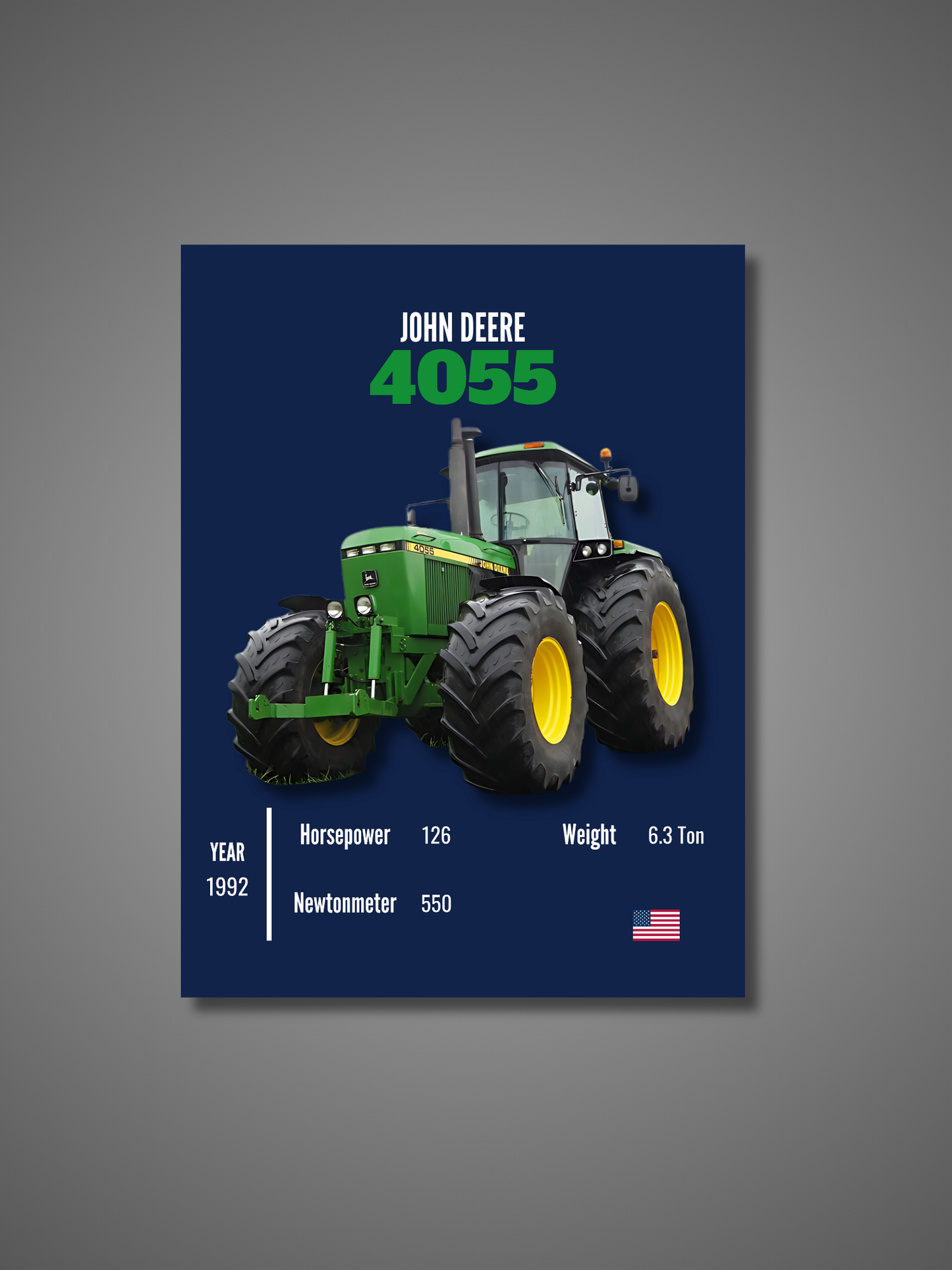 John Deere 4055 - Wall Poster