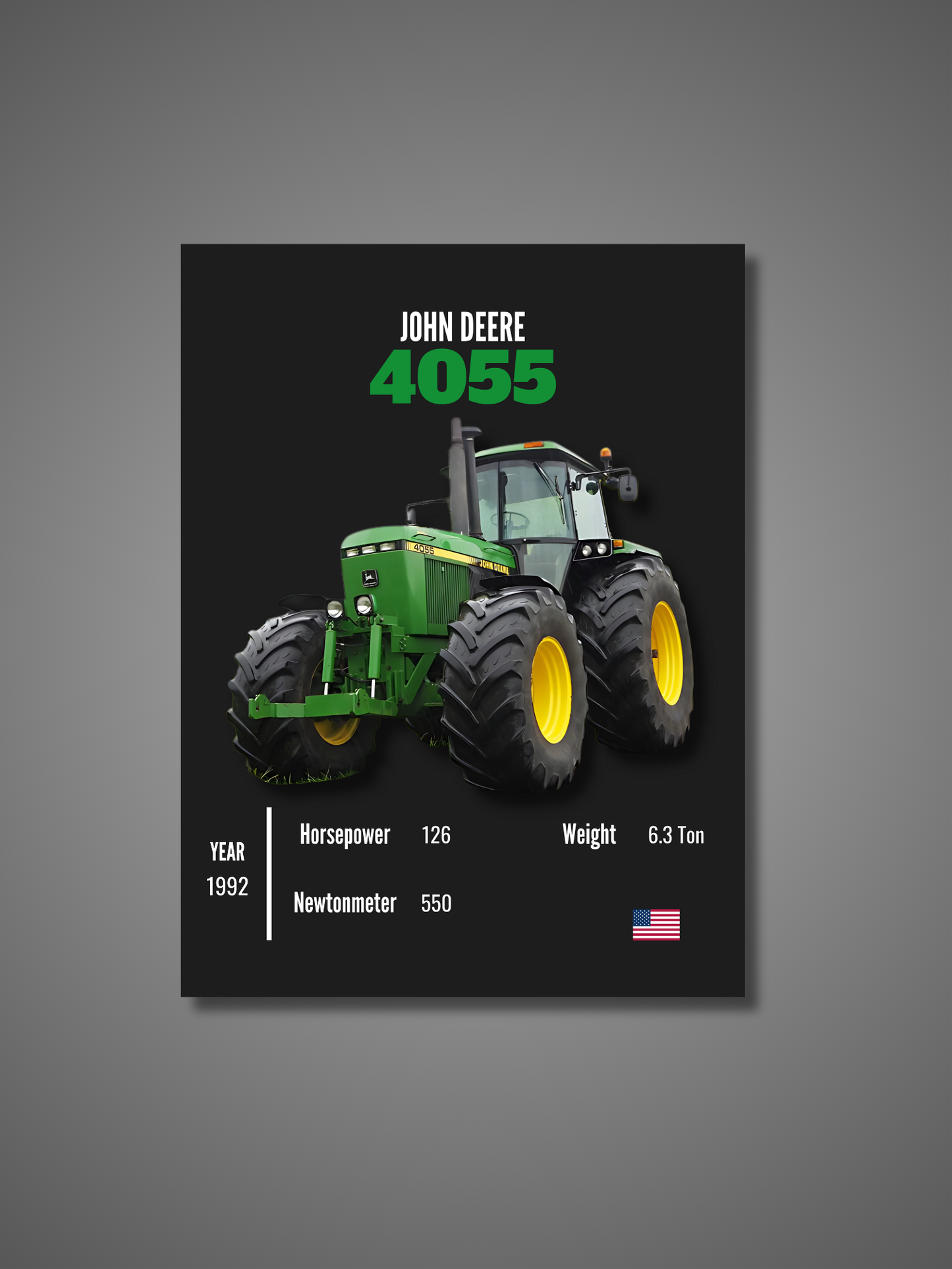 John Deere 4055 - Wall Poster
