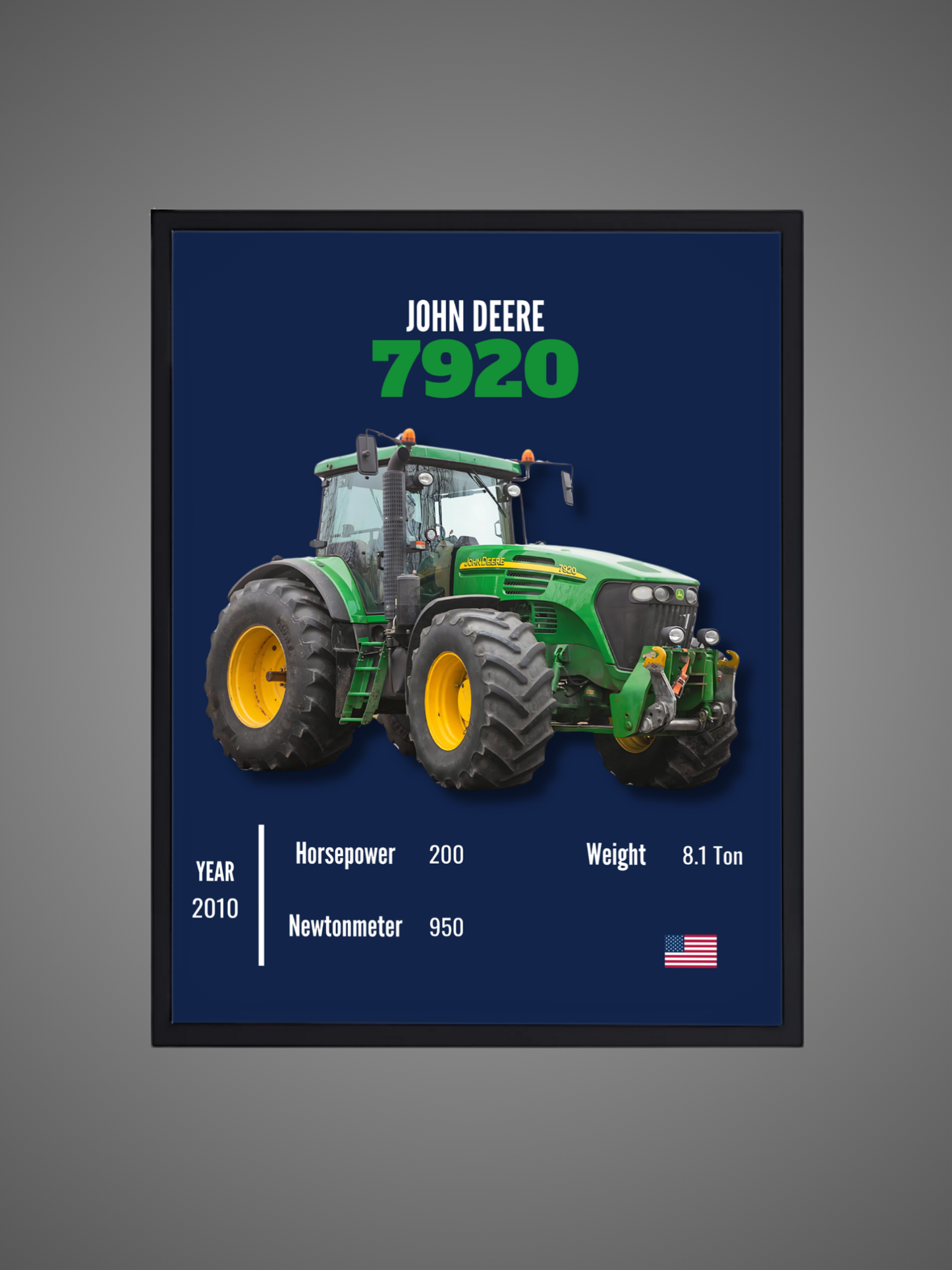 John Deere 7920 - Wall Poster