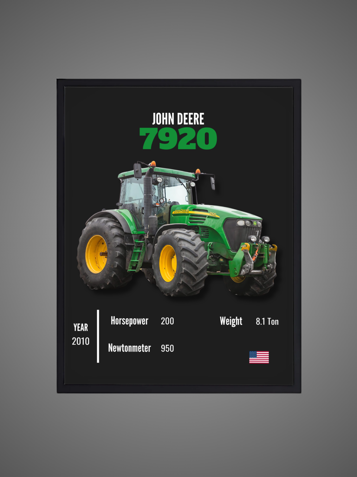 John Deere 7920 - Wall Poster