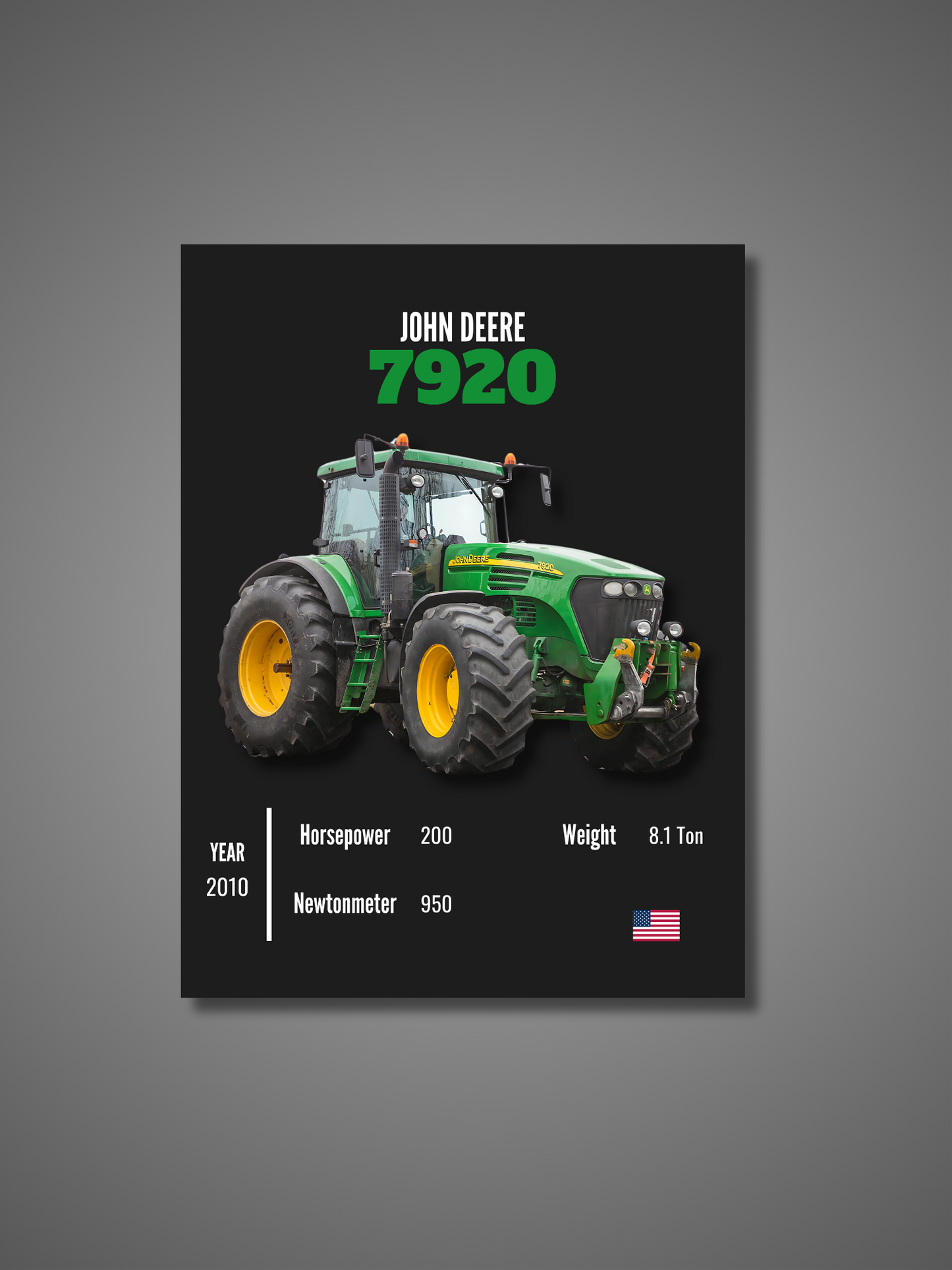 John Deere 7920 - Wall Poster