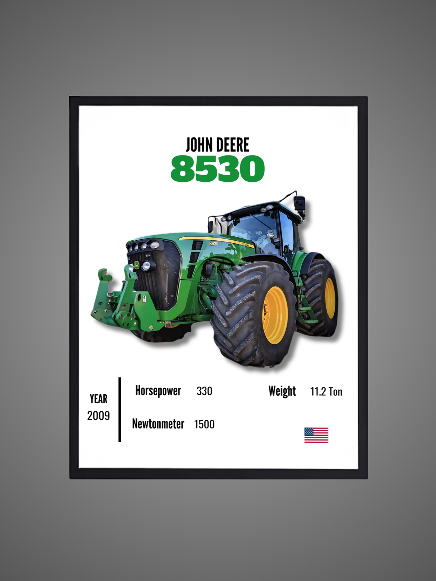 John Deere 8530 - Wall Poster
