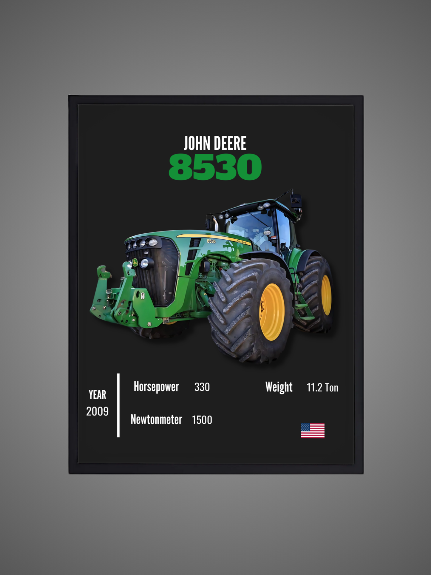 John Deere 8530 - Wall Poster