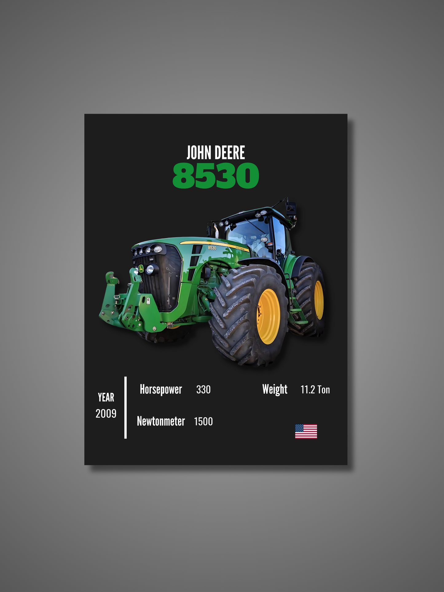 John Deere 8530 - Wall Poster