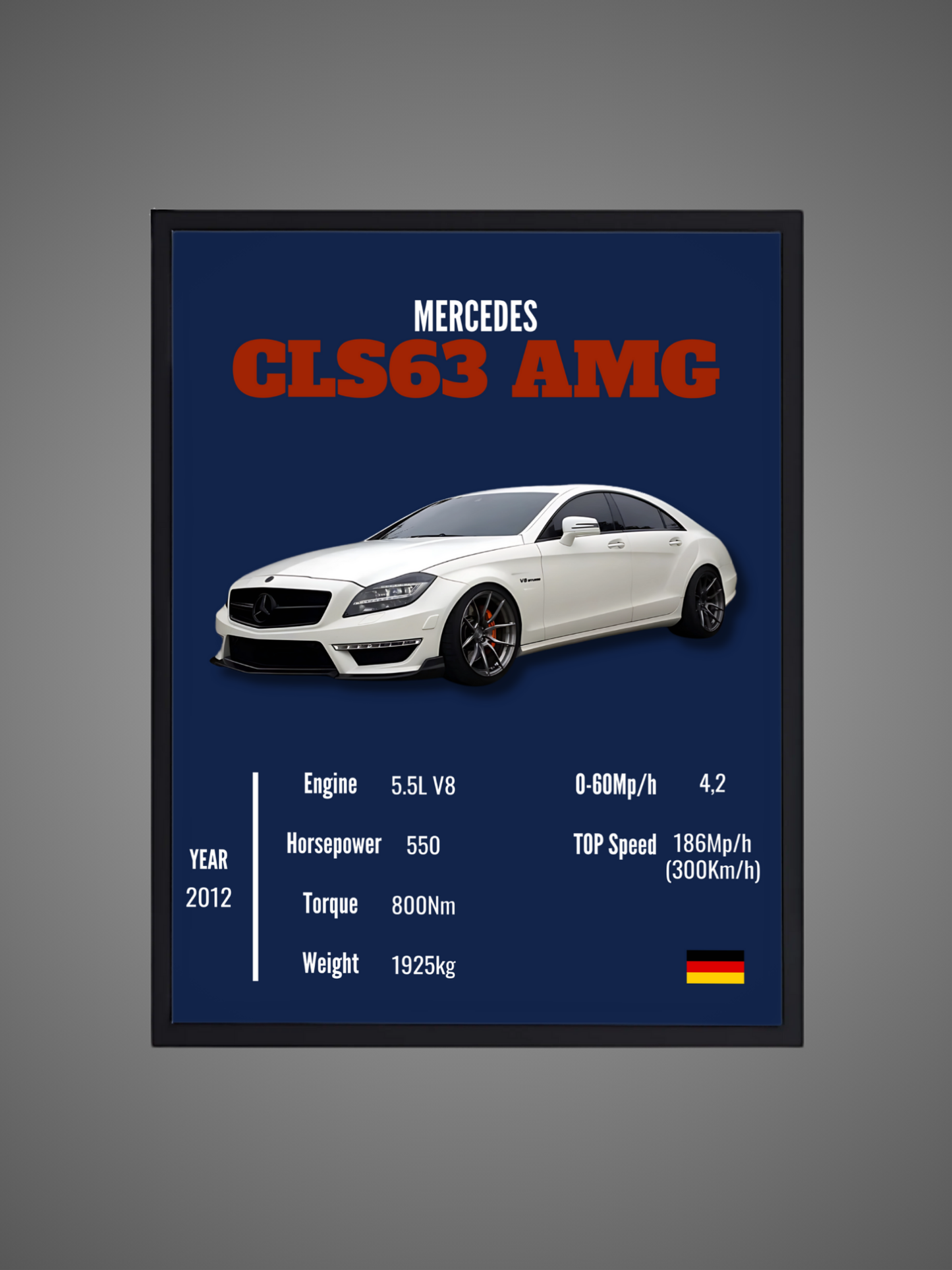 Mercedes CLS63 AMG - Wall Poster