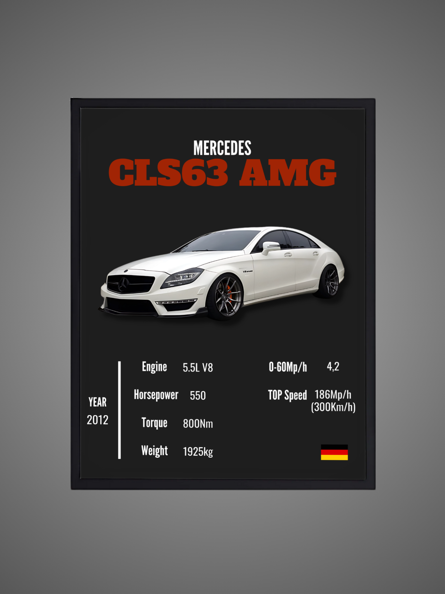 Mercedes CLS63 AMG - Wall Poster