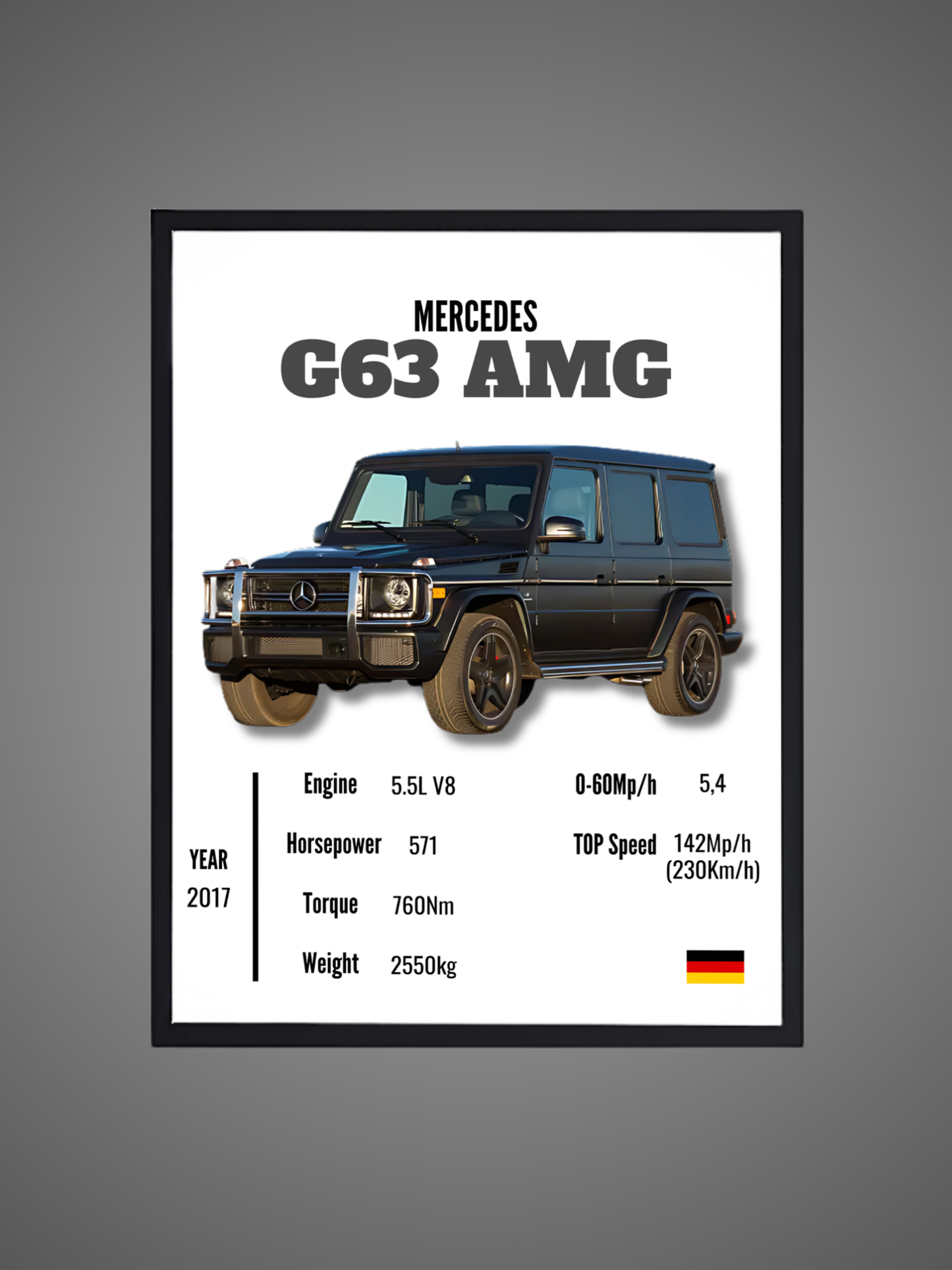 Mercedes G63 AMG - Wall Poster