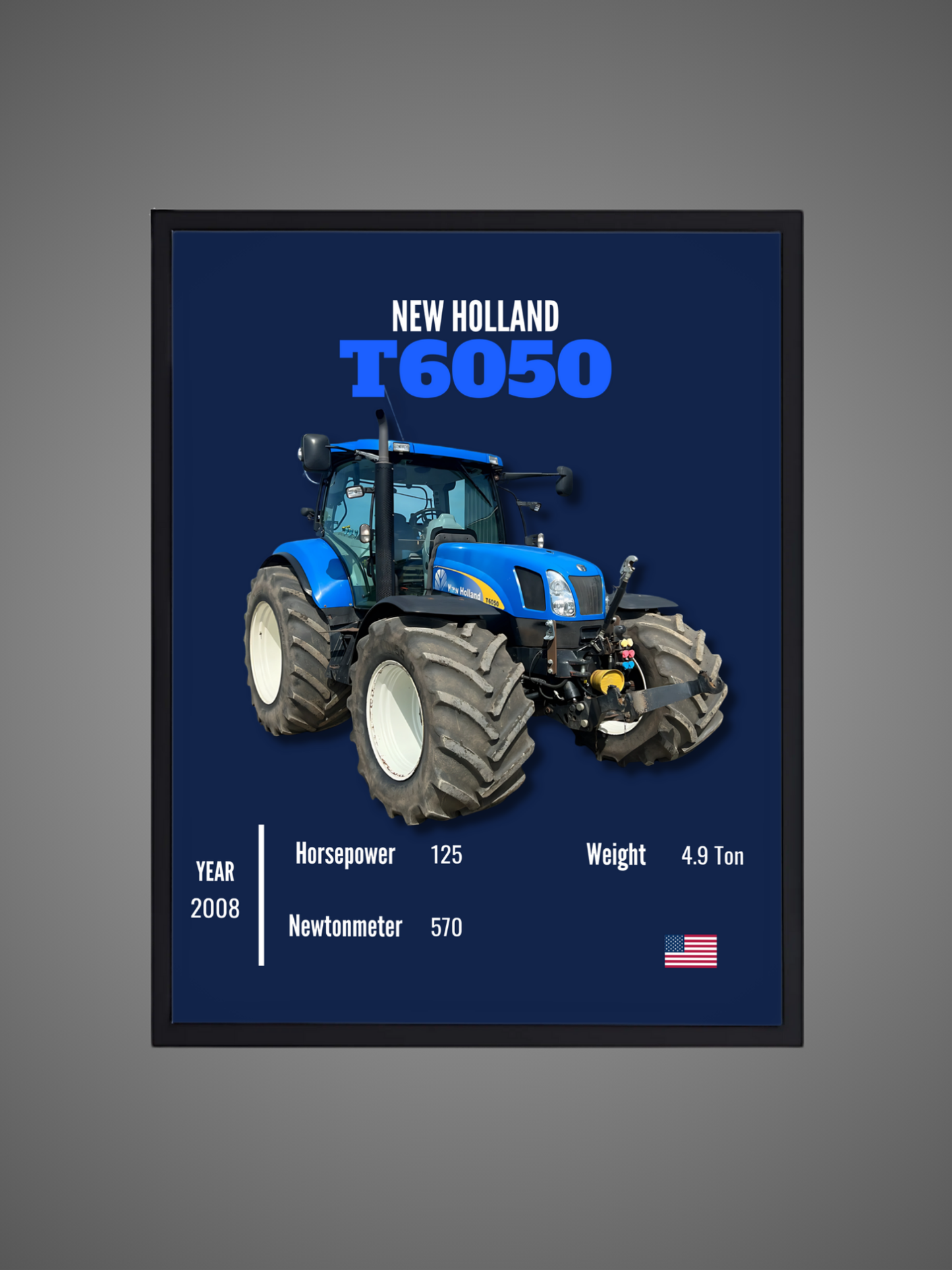 New Holland T6050 - Wall Poster