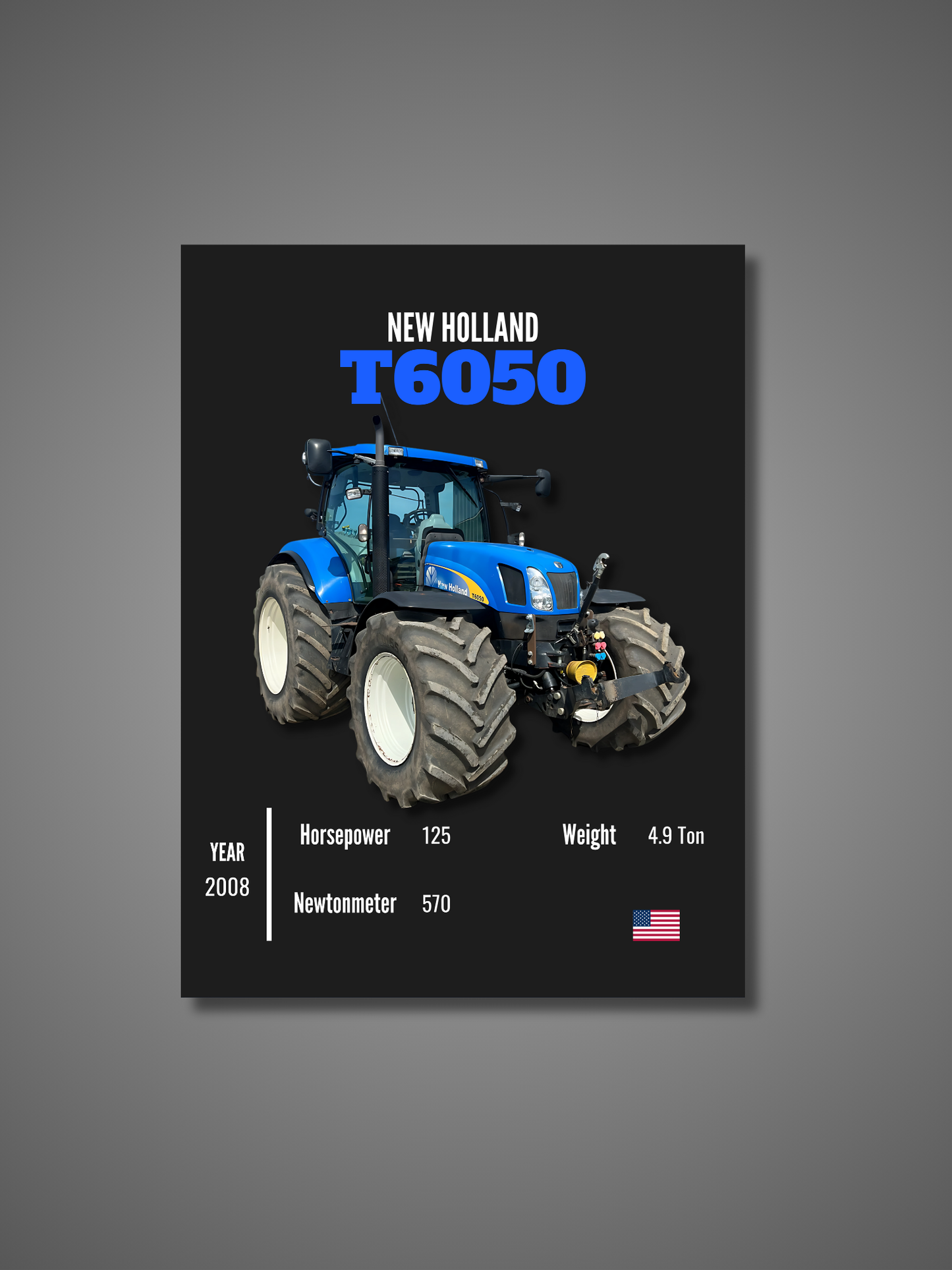 New Holland T6050 - Wall Poster