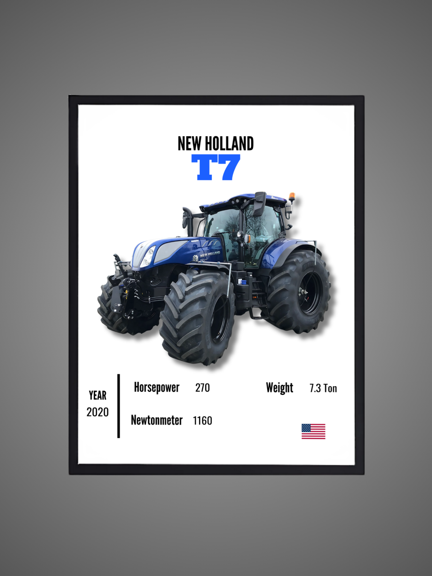New Holland T7 - Wall Poster