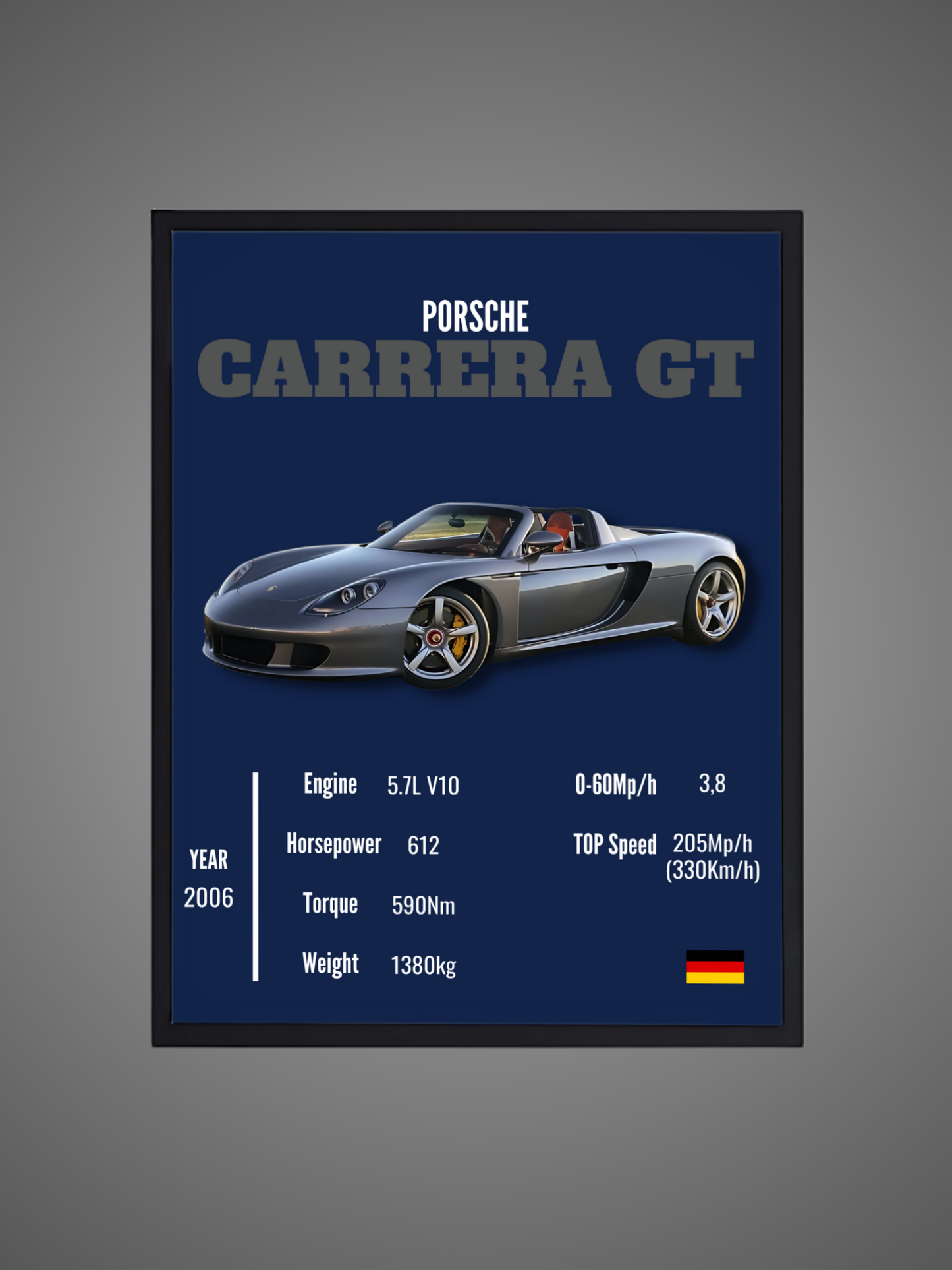 Porsche Carrera GT - Wall Poster