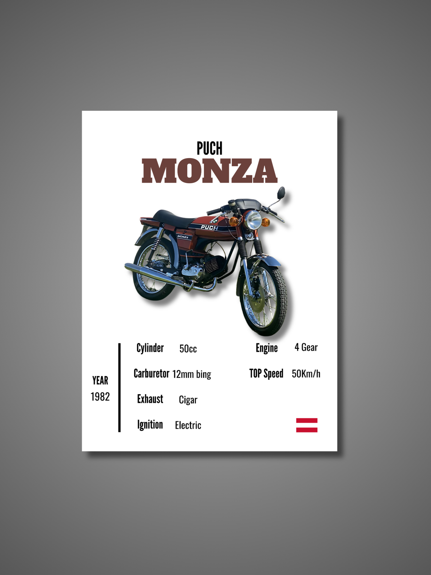 Puch Monza - Wall Poster