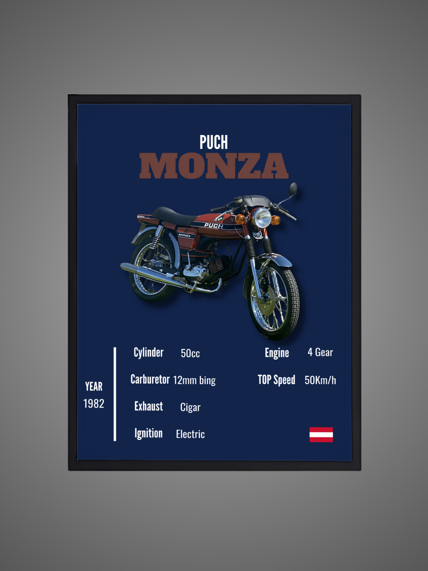 Puch Monza - Wall Poster