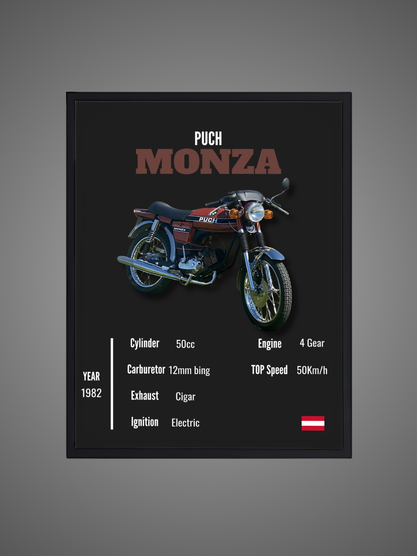 Puch Monza - Wall Poster