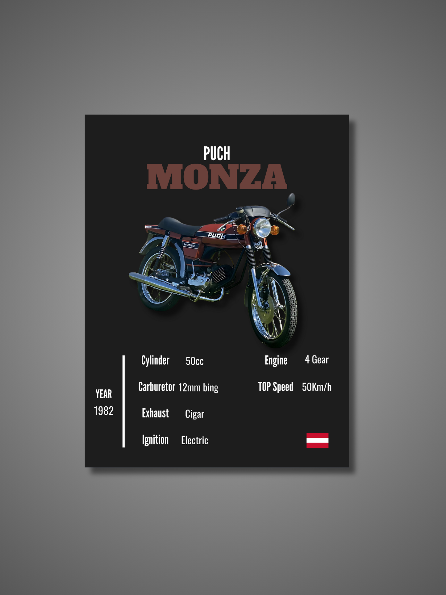 Puch Monza - Wall Poster