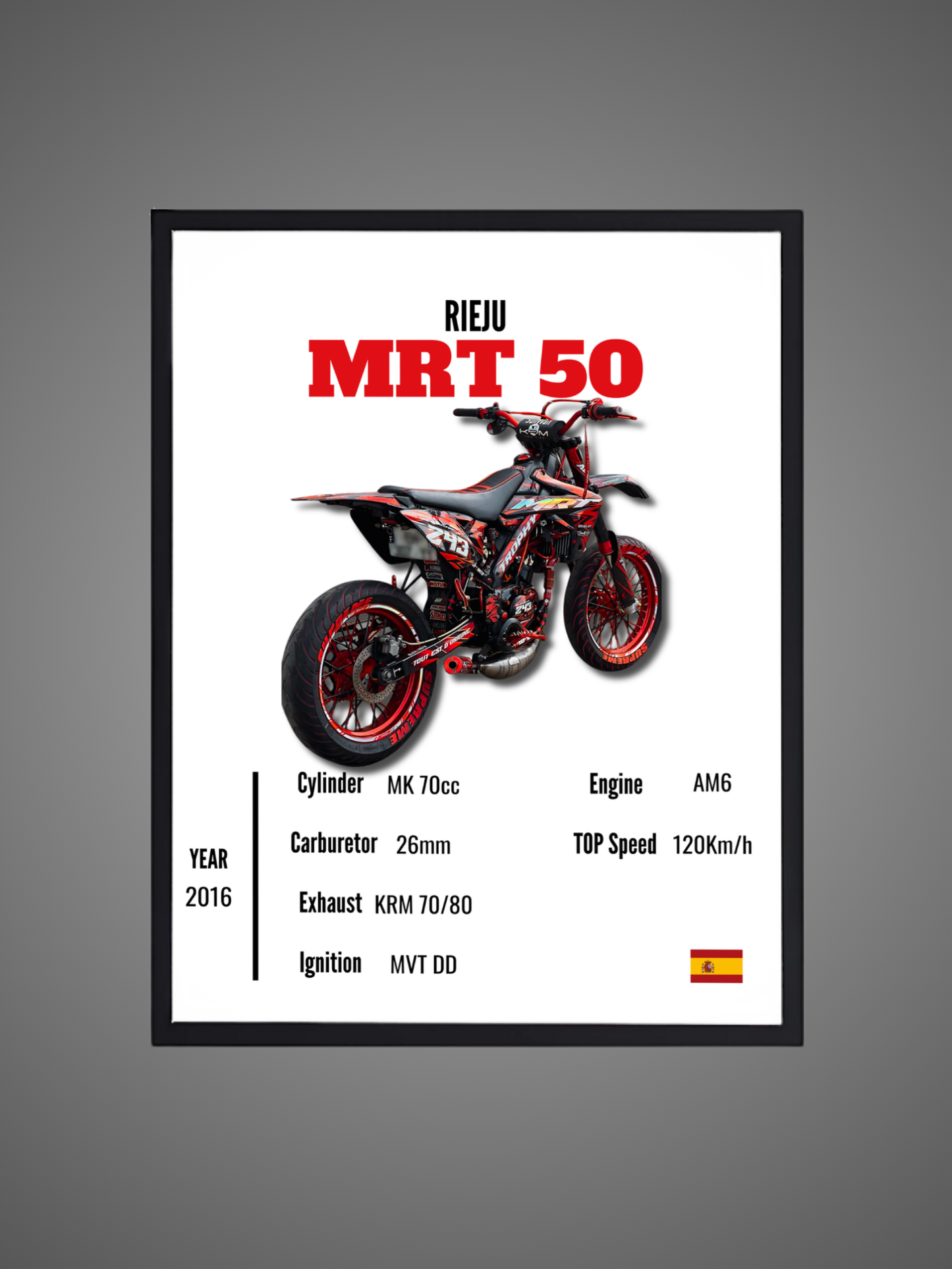 Rieju MRT 50 - Wall Poster