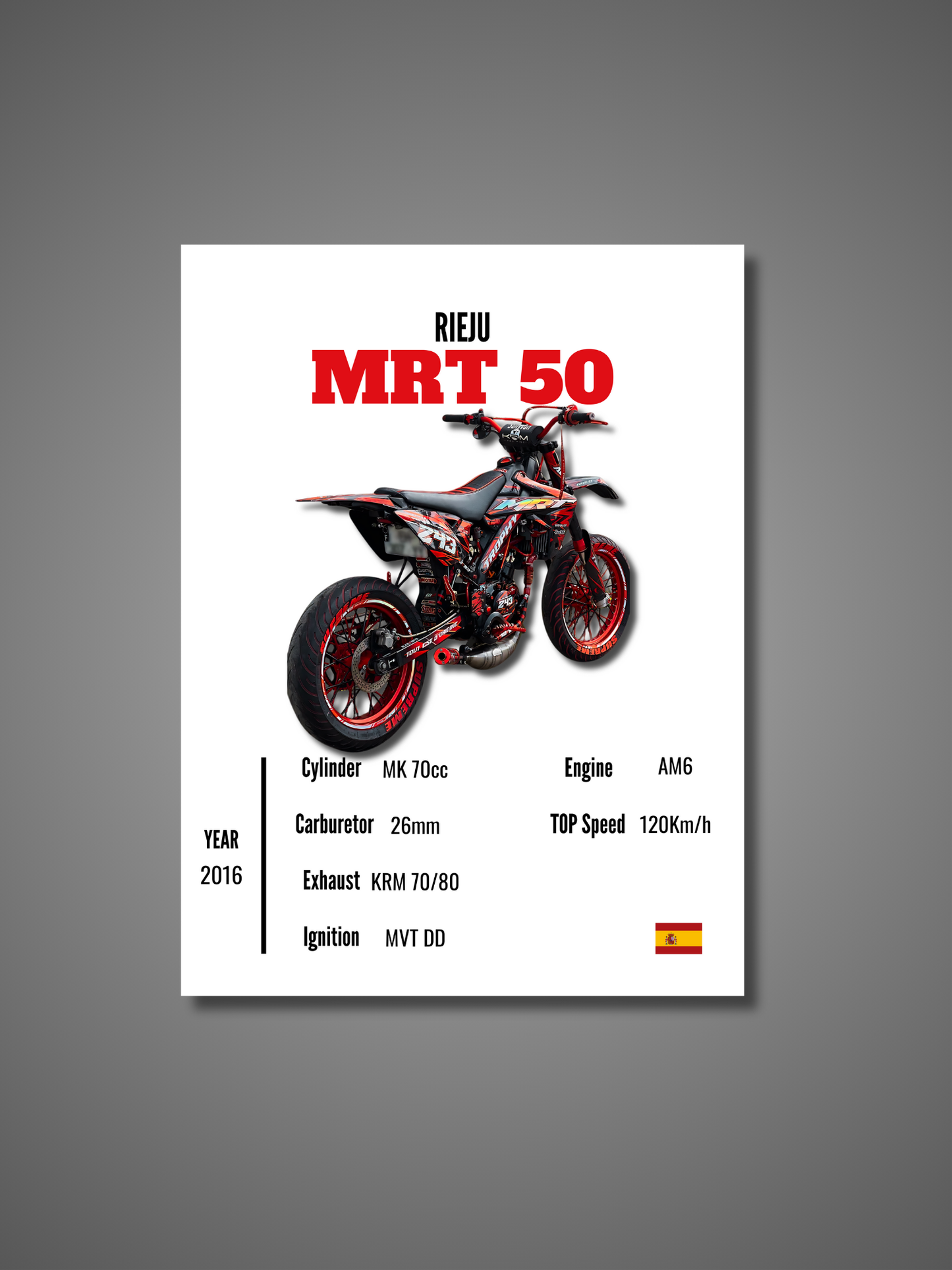 Rieju MRT 50 - Wall Poster