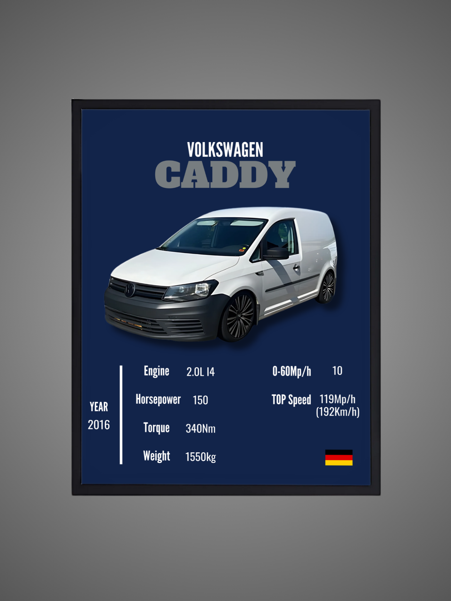 VW Caddy - Wall Poster