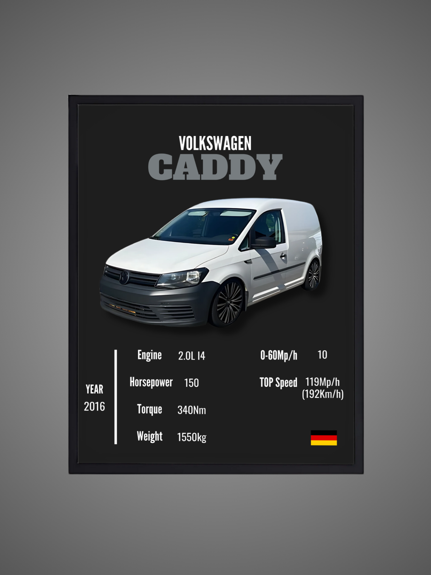 VW Caddy - Wall Poster