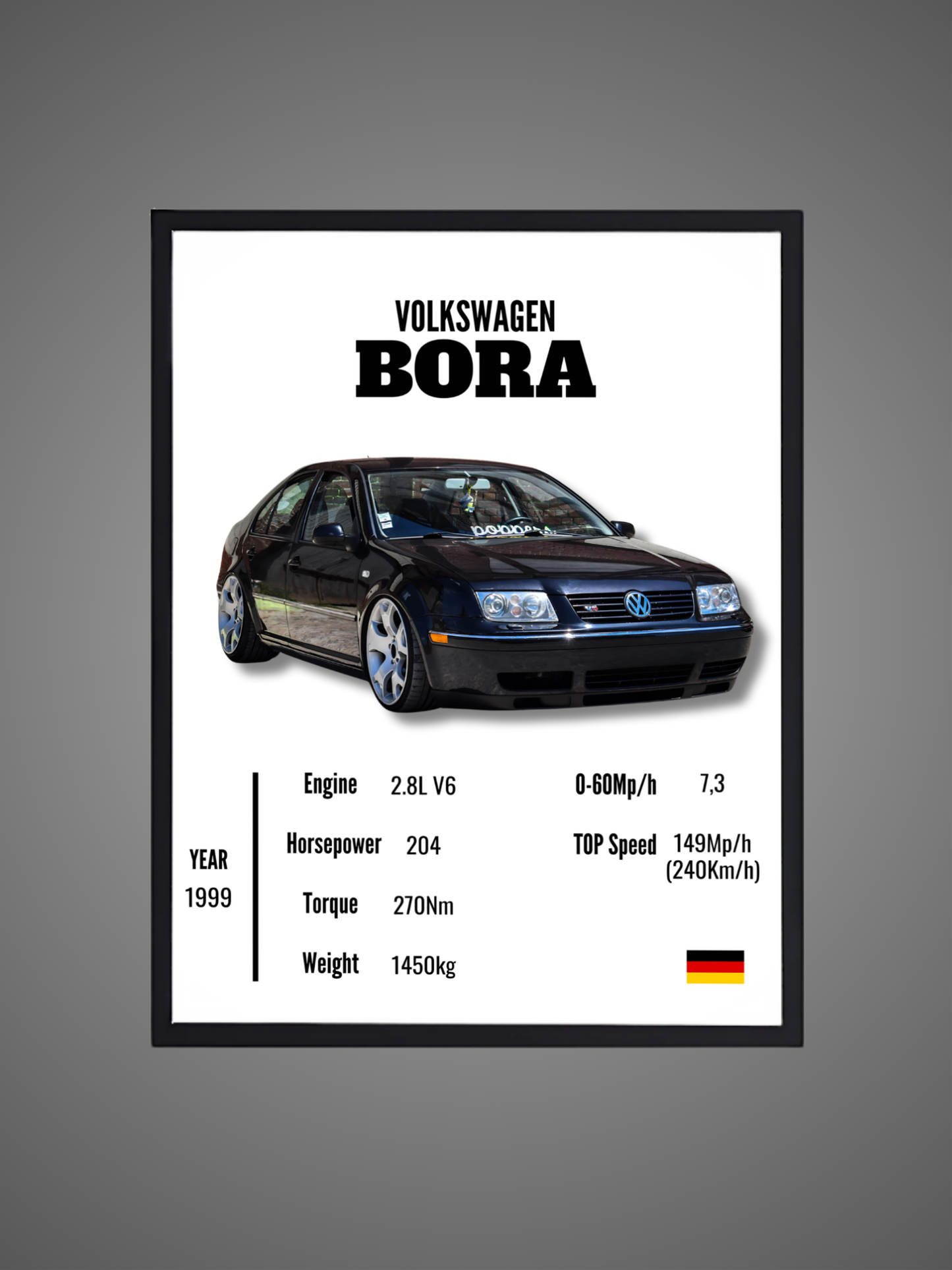 Volkswagen Bora - Wall Poster