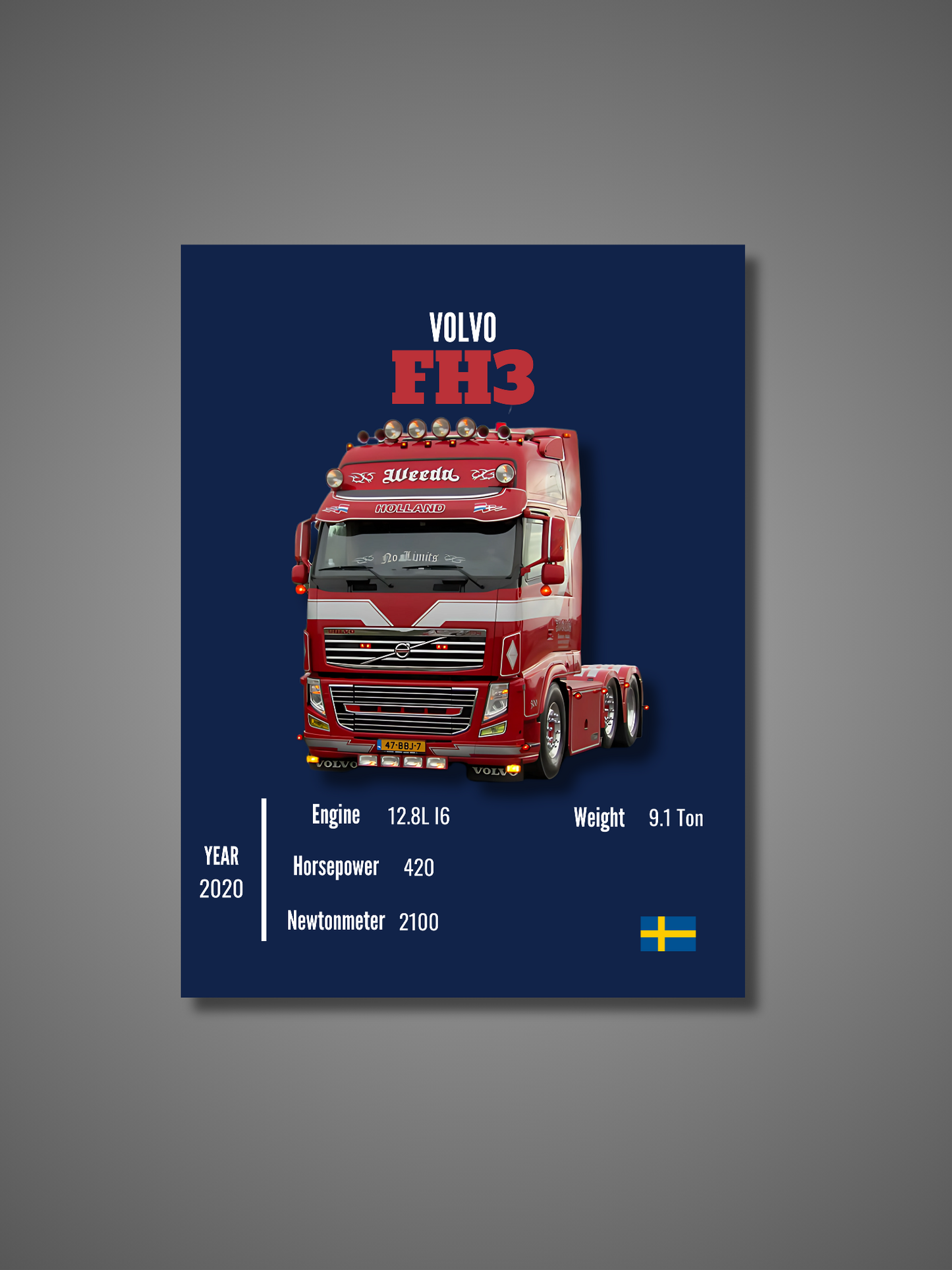 Volvo FH3 - Wall Poster