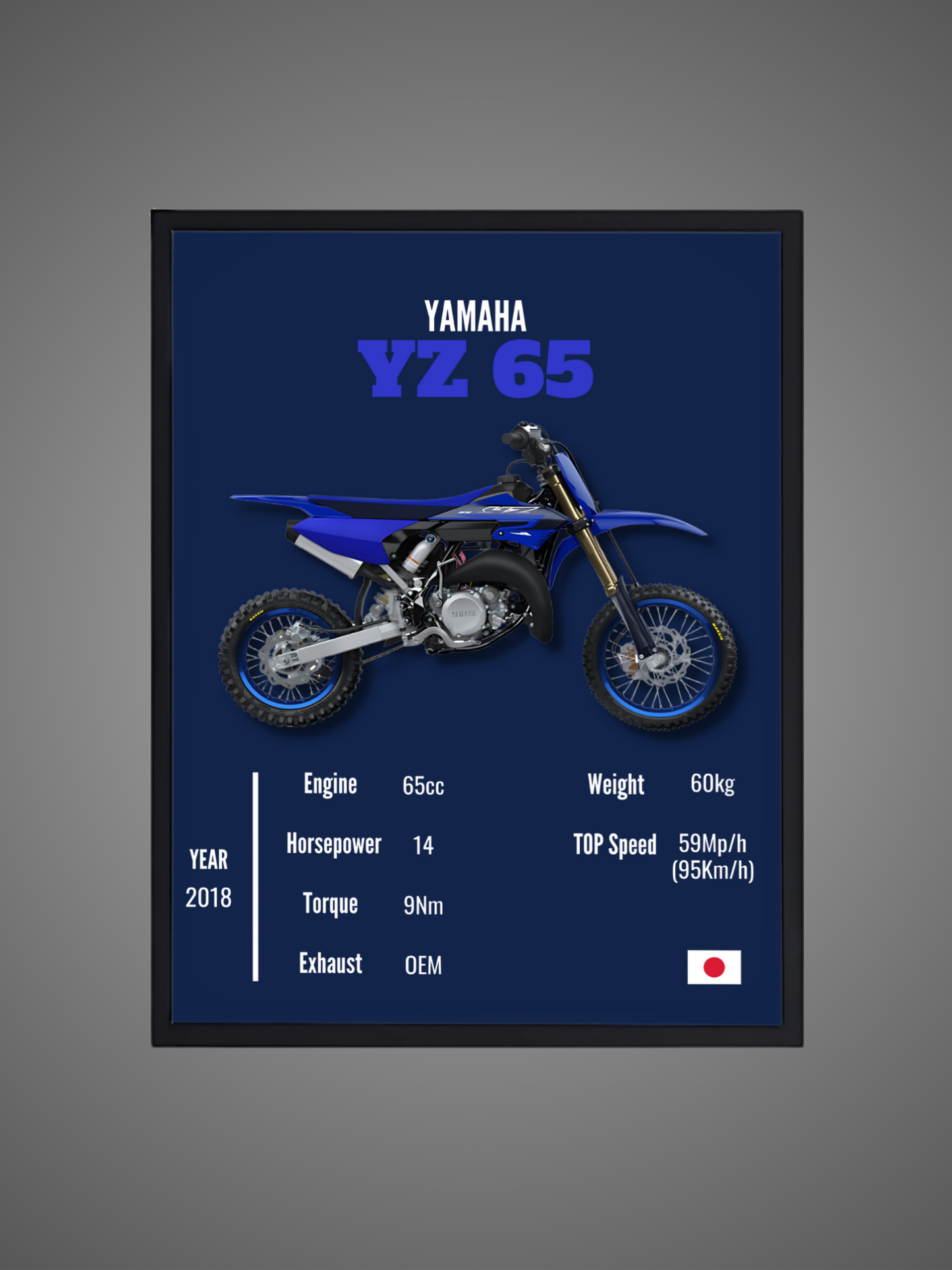 Yamaha YZ 65 - Wall Poster