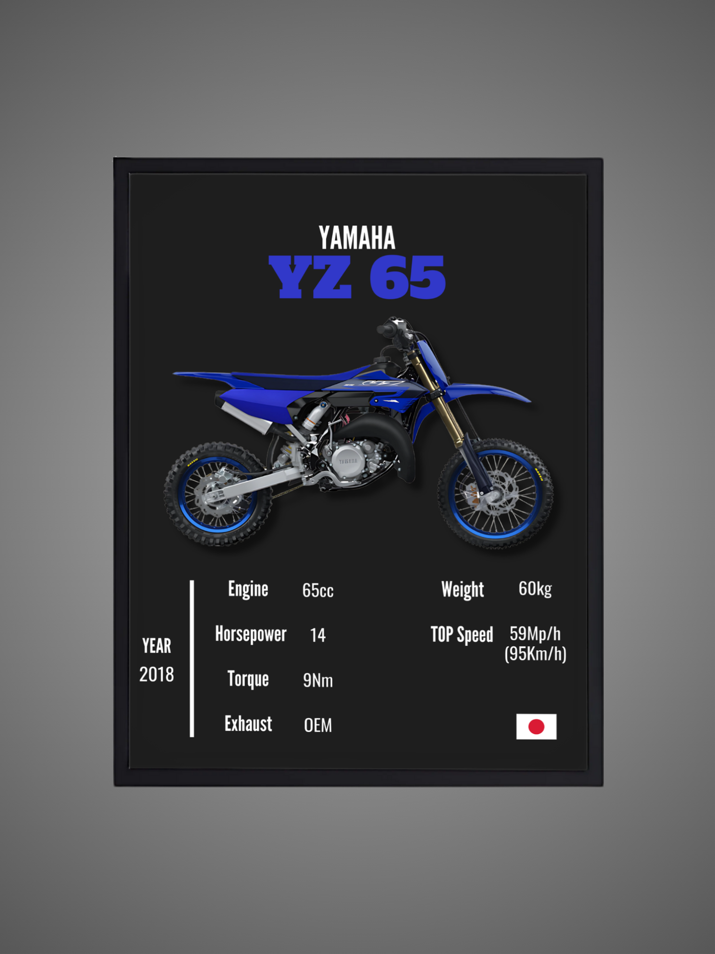 Yamaha YZ 65 - Wall Poster