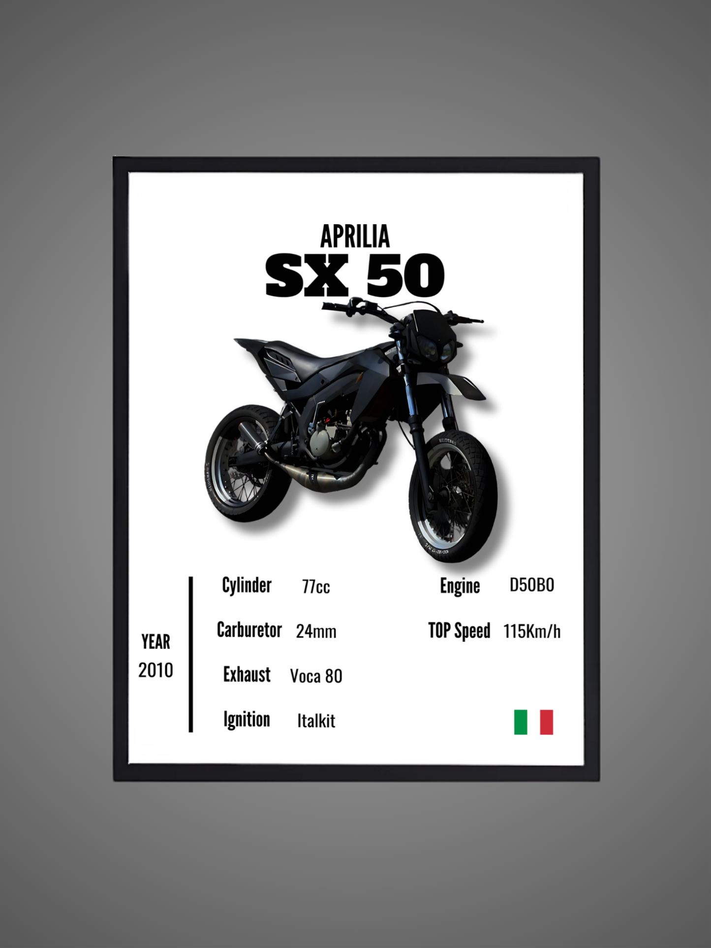 Aprilia SX 50 - Wall Poster