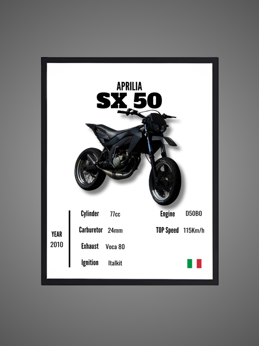 Aprilia SX 50 - Wall Poster