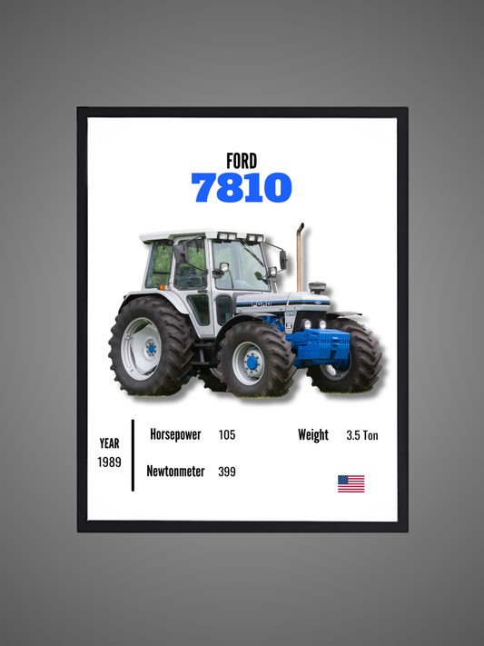 Ford 7810 - Wall Poster