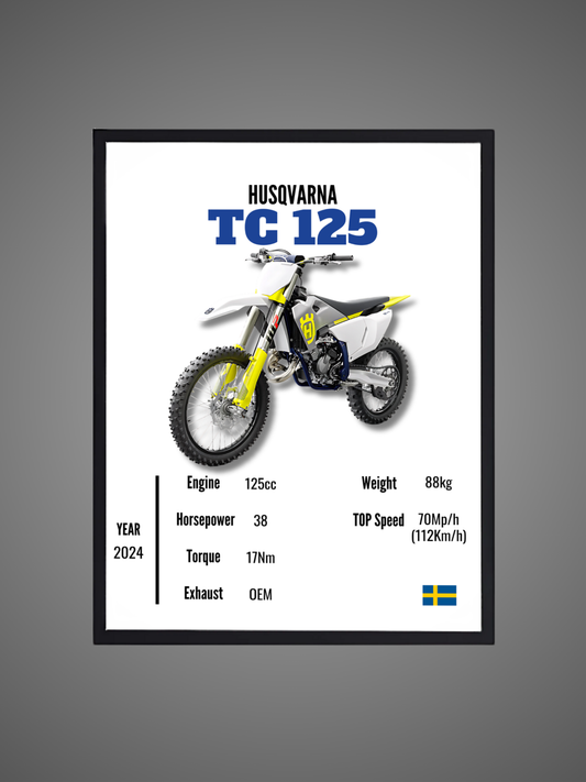 Husqvarna TC 125 - Wall Poster