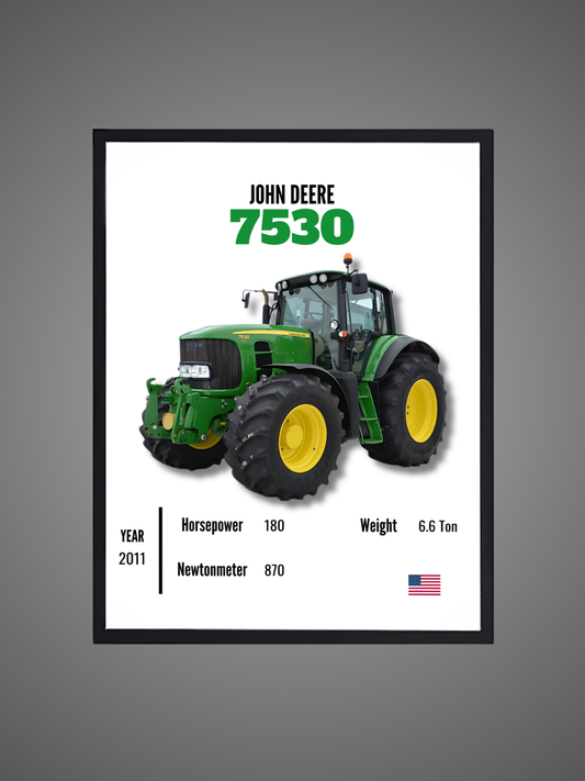 John Deere 7530 - Wall Poster