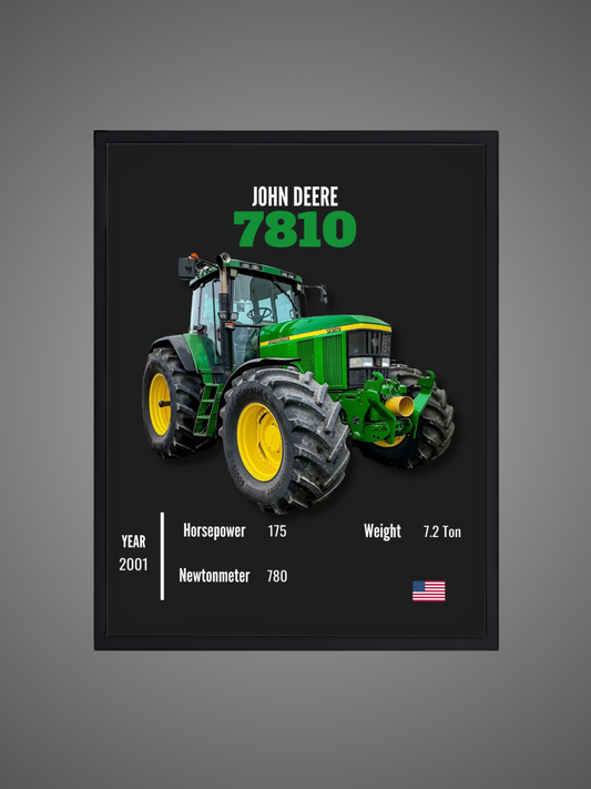 John Deere 7810 - Wall Poster